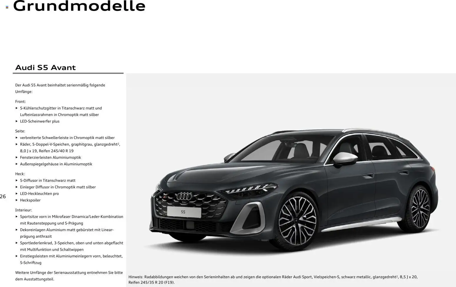 Audi A5 – gültig ab 28.10.2025 | Seite: 26