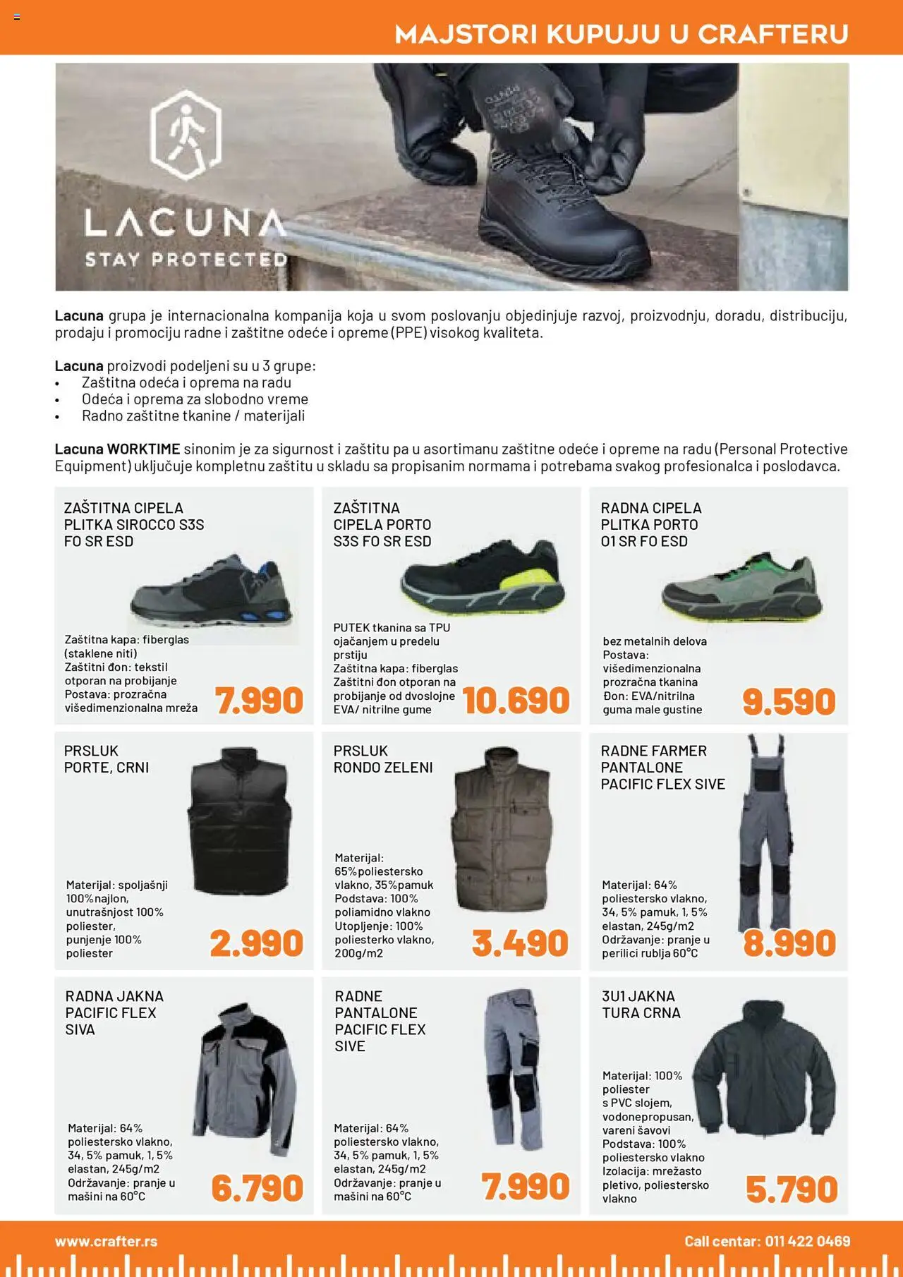 Crafter katalog - važi od 15.09.2025 | Strana: 27 | Proizvode: Kapa, Odeća, Jakna, Pantalone