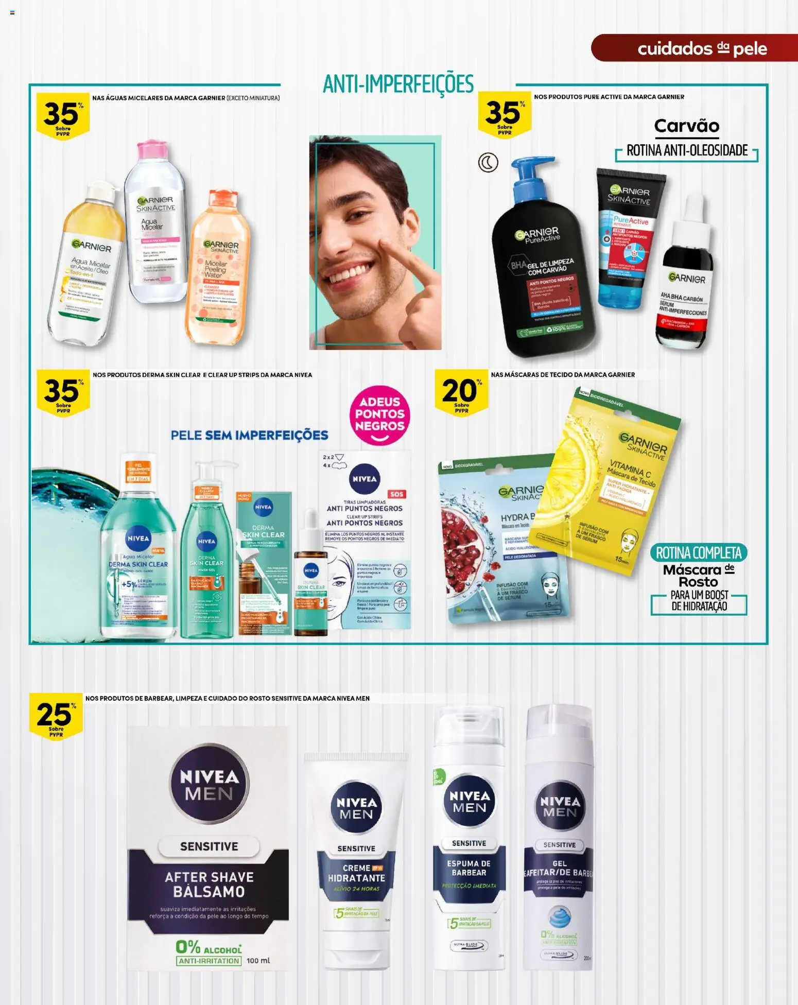 Continente Madeira │ válido de 21.04.2026 | Página: 15 | Produtos: Aftershave, Água micelar, Espuma de barbear, Creme