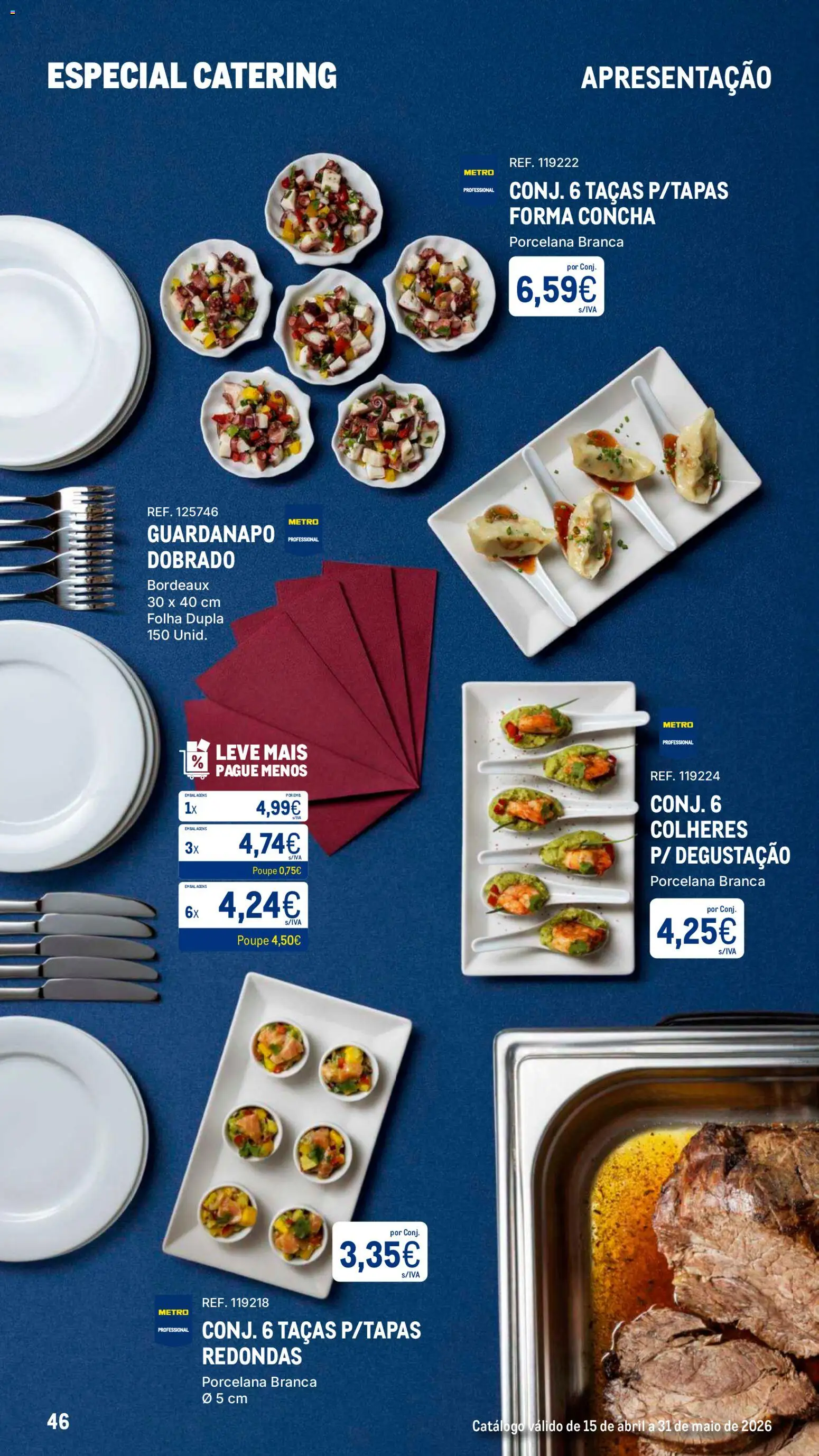 Makro Especial Catering │ válido de 15.04.2026 | Página: 46 | Produtos: Taças, Colheres