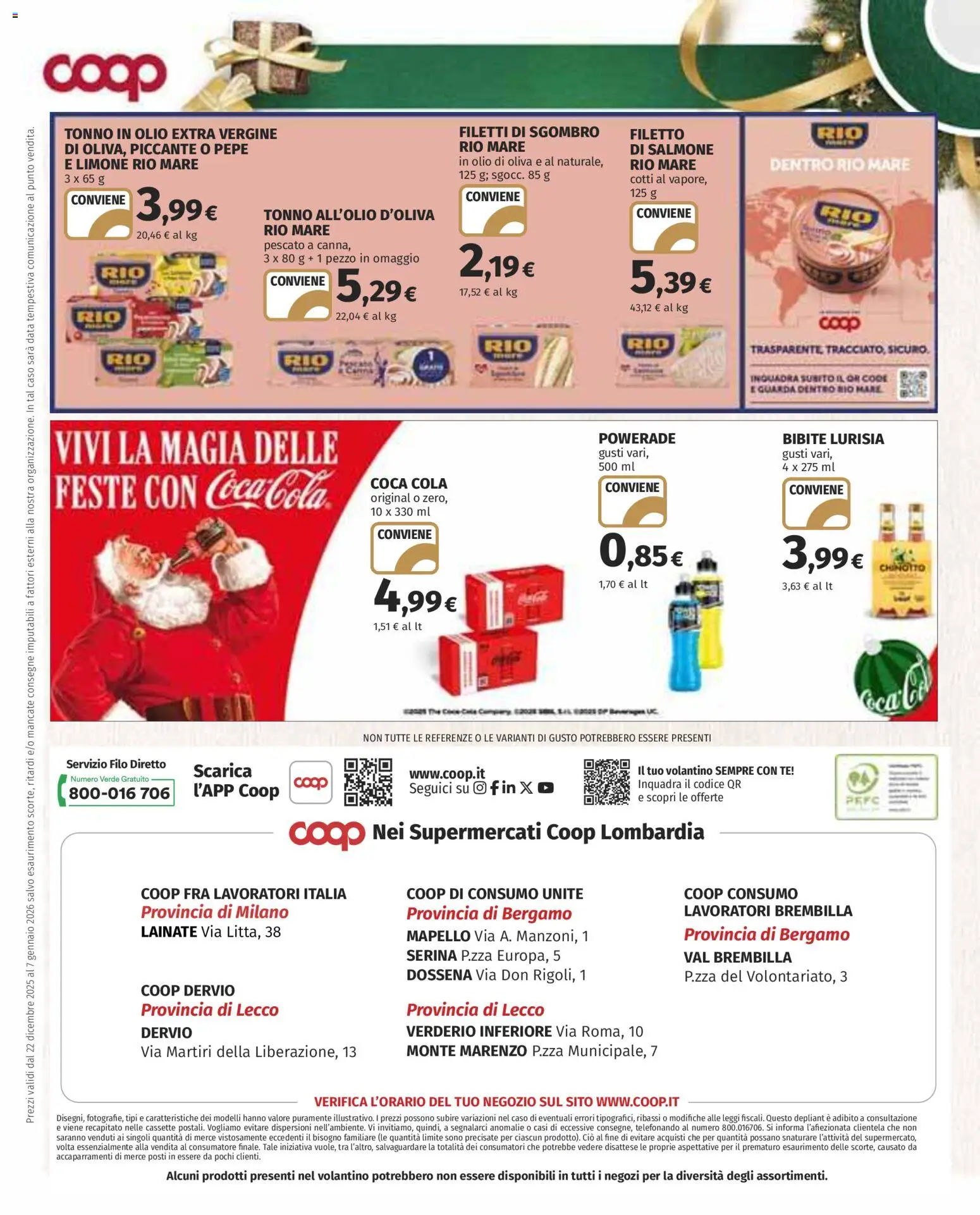 Volantino COOP del 22.12.2025 | Pagina: 14 | Prodotti: Salmone, Chinotto, Pepe, Sgombro