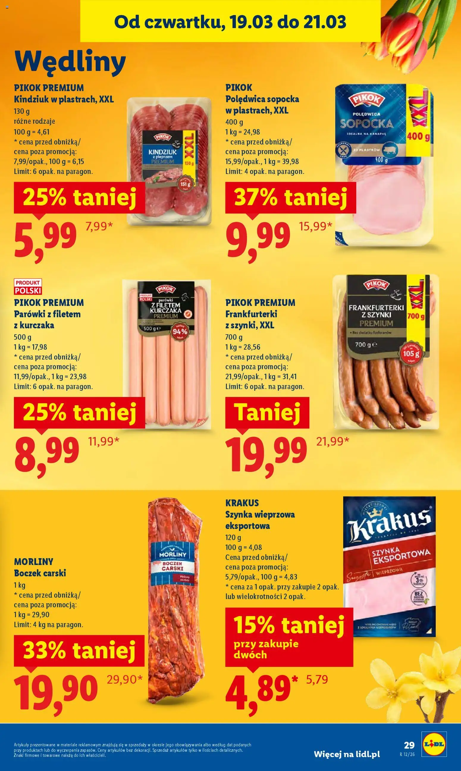 Lidl Polsko leták od 19.03.2026 | Strana: 29 | Produkty: Pikok