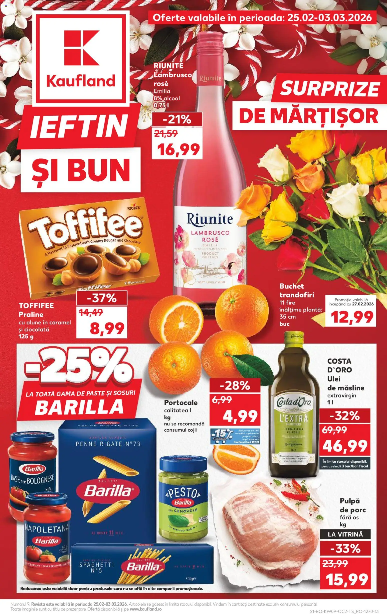 Noul catalog Kaufland – valabil de la 25.02.2026 | Pagină: 1 | Produse: Vitrină, Măsline, Alune, Ciocolată