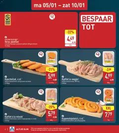 Aldi folder week 1 - Voorbeeld van een folder van Aldi, geldig van 05.01.2026 | Pagina: 4 | Producten: Kippengehakt, La, Kip, Mes