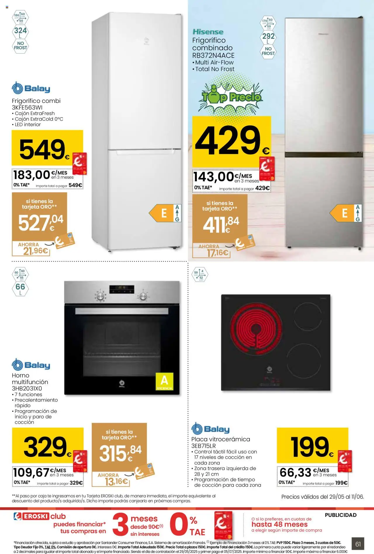 Eroski folleto │ válido desde el 29.05.2025 | Página: 61 | Productos: Té, Horno, Combi, Caja