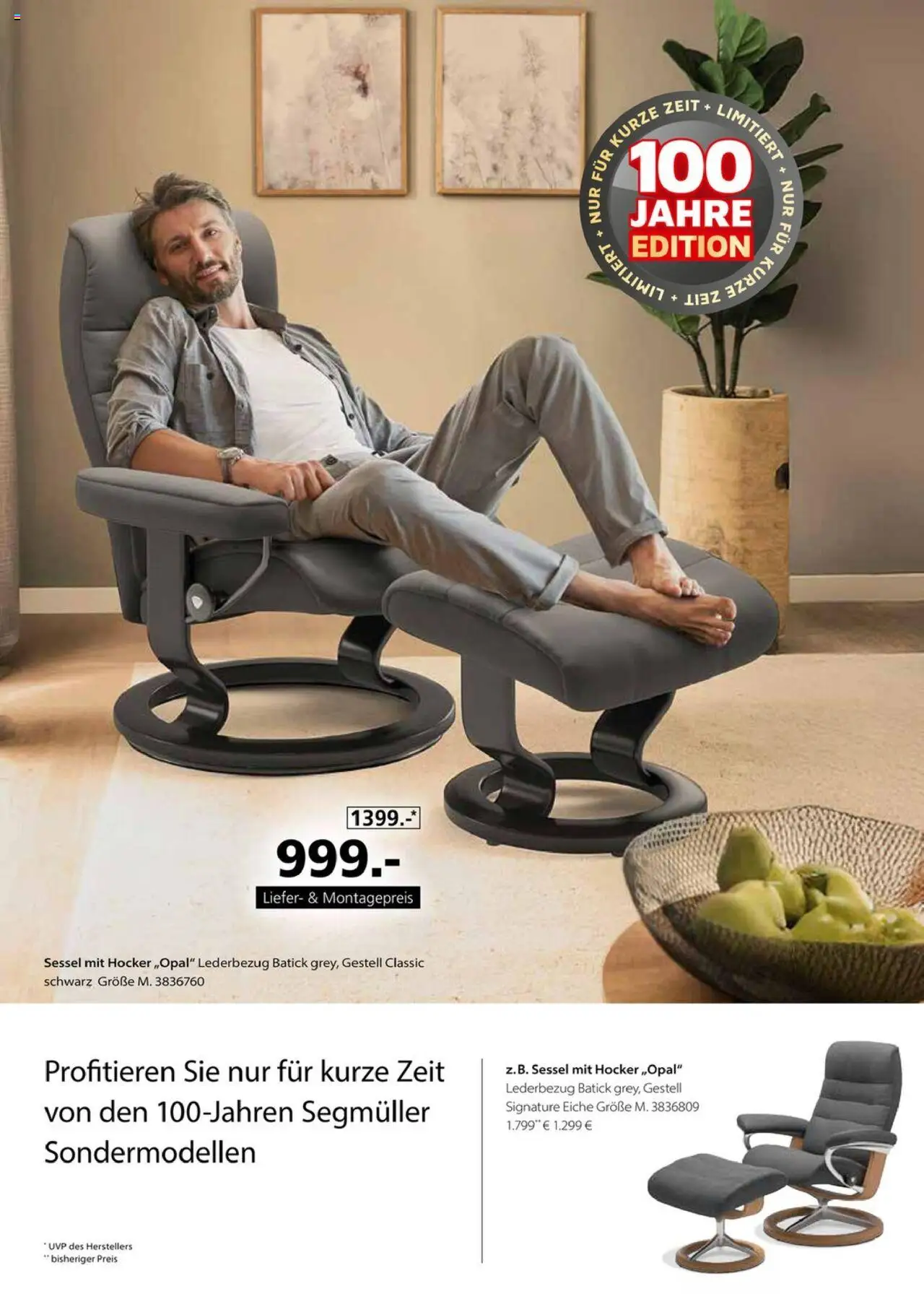 Segmüller Stressless – gültig ab 01.10.2025 | Seite: 4 | Produkte: Hocker, Sessel