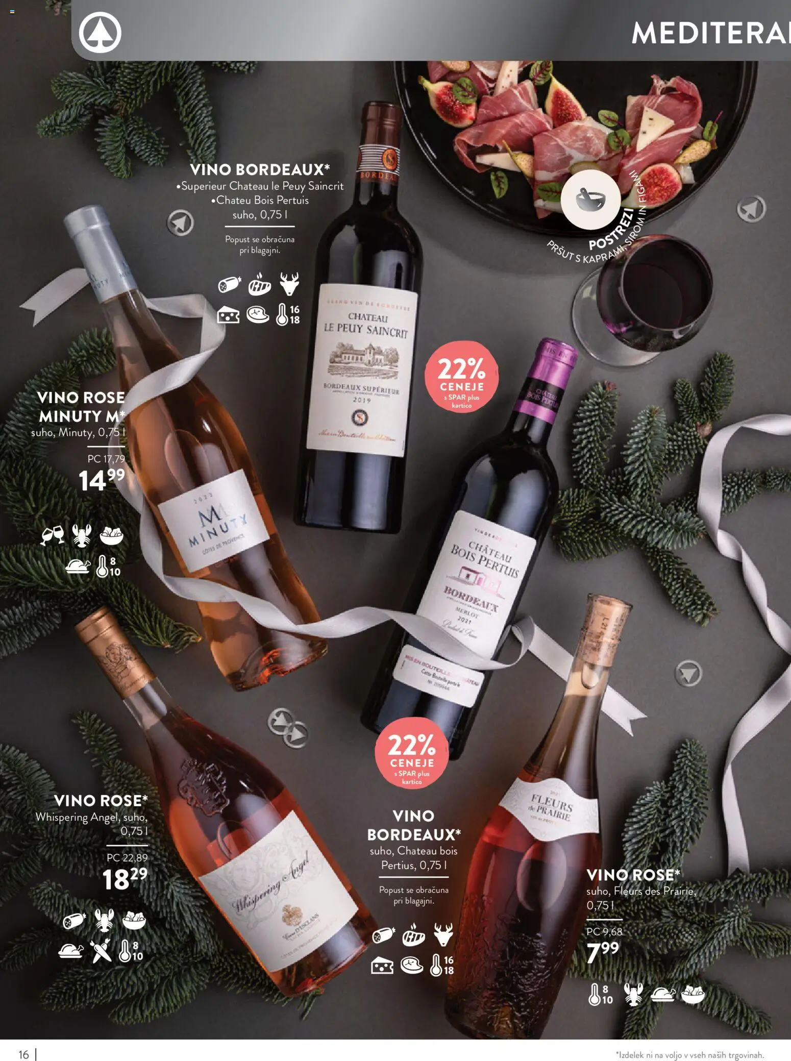 Novi Spar katalog ponudbe – veljaven od 05.11.2025 | Stran: 16 | Izdelki: Vino