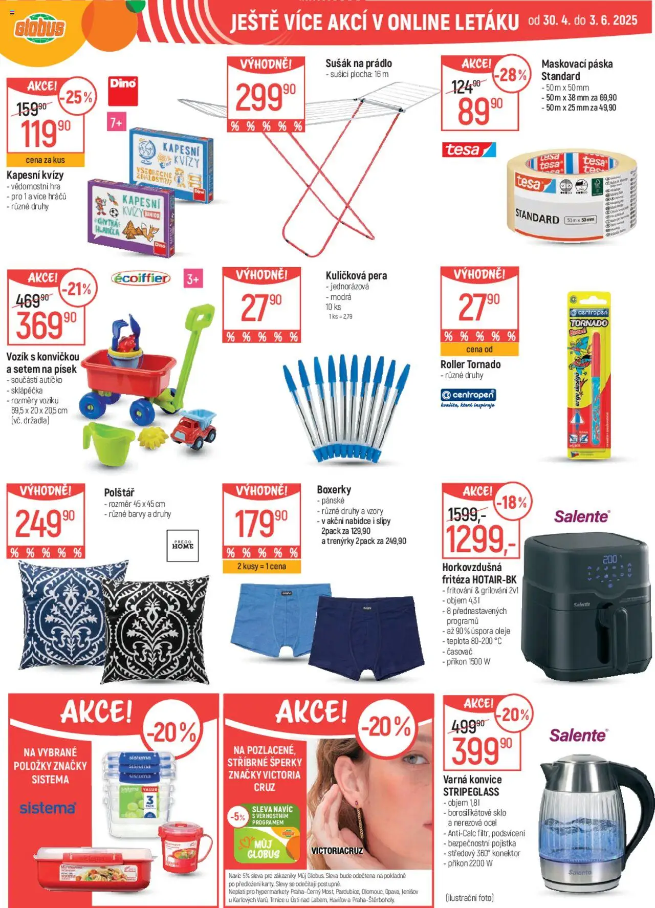 Globus leták od 28.05.2025 | Strana: 50 | Produkty: Globus, Fritéza, Časovač, Varná konvice