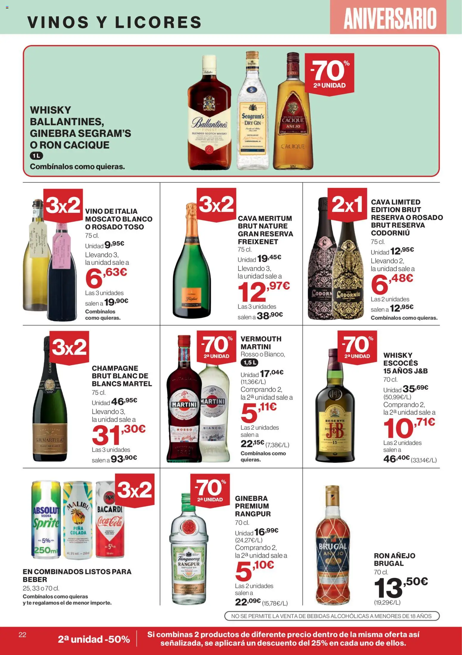 Supercor folleto │ válido desde el 23.10.2025 | Página: 22 | Productos: Ron, Té, Vodka, Πρίζες