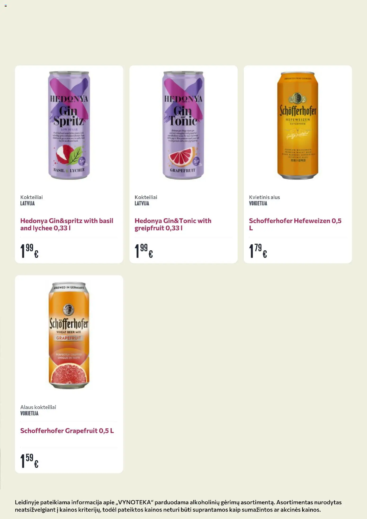 VYNOTEKA akcijos nuo 23.03.2026 | Puslapis: 20 | Prekių: Alus