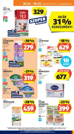 MILSANI UHT TEJ, 2,8% zsírtartalom 1l/doboz - amely érvényes a következő dátumtól: 24.10.2025 | Oldal: 11
