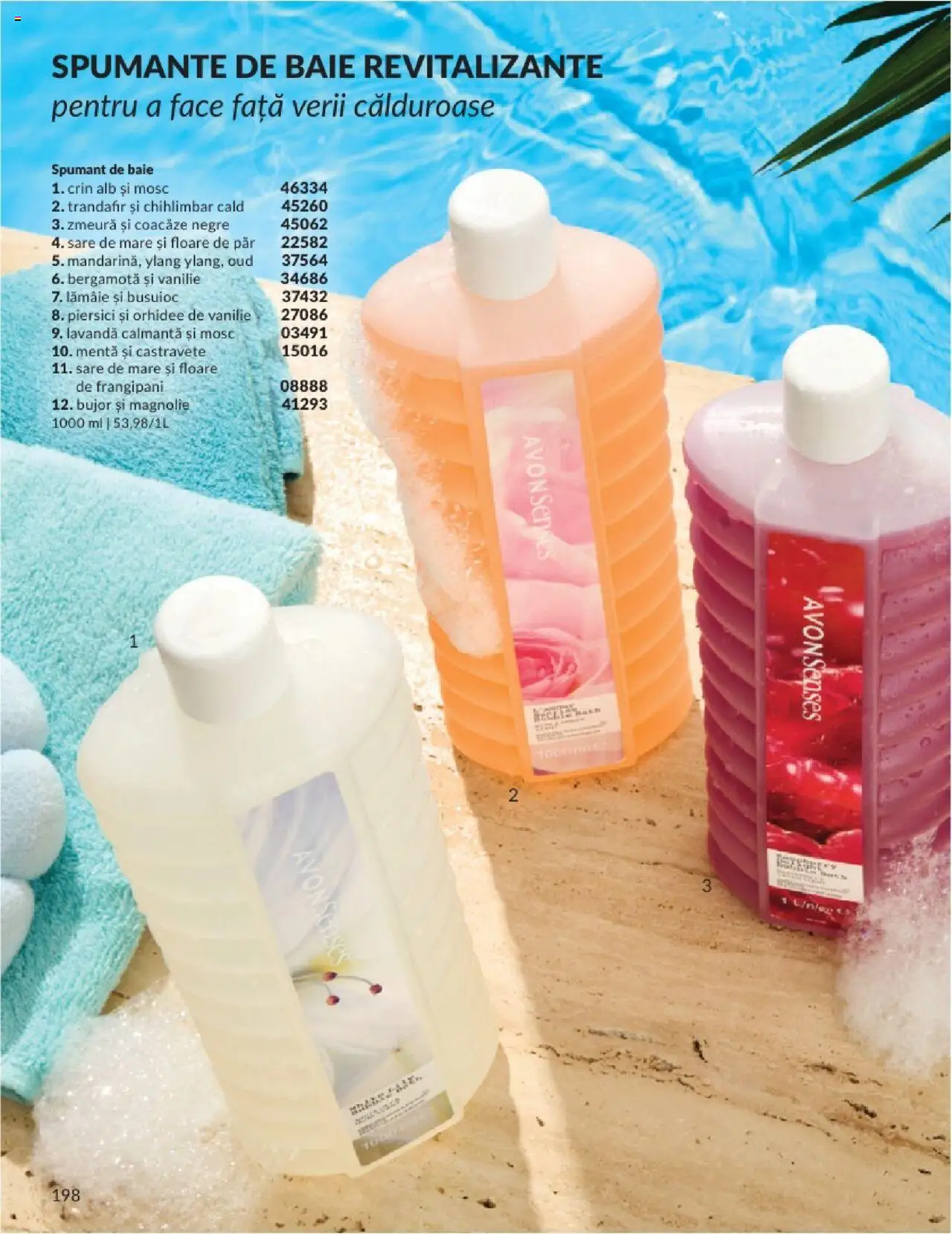 Catalog Avon - 06 2025 – valabil de la 01.06.2025 | Pagină: 198 | Produse: Zmeură, Trandafir, Spumant de baie, Lămâie