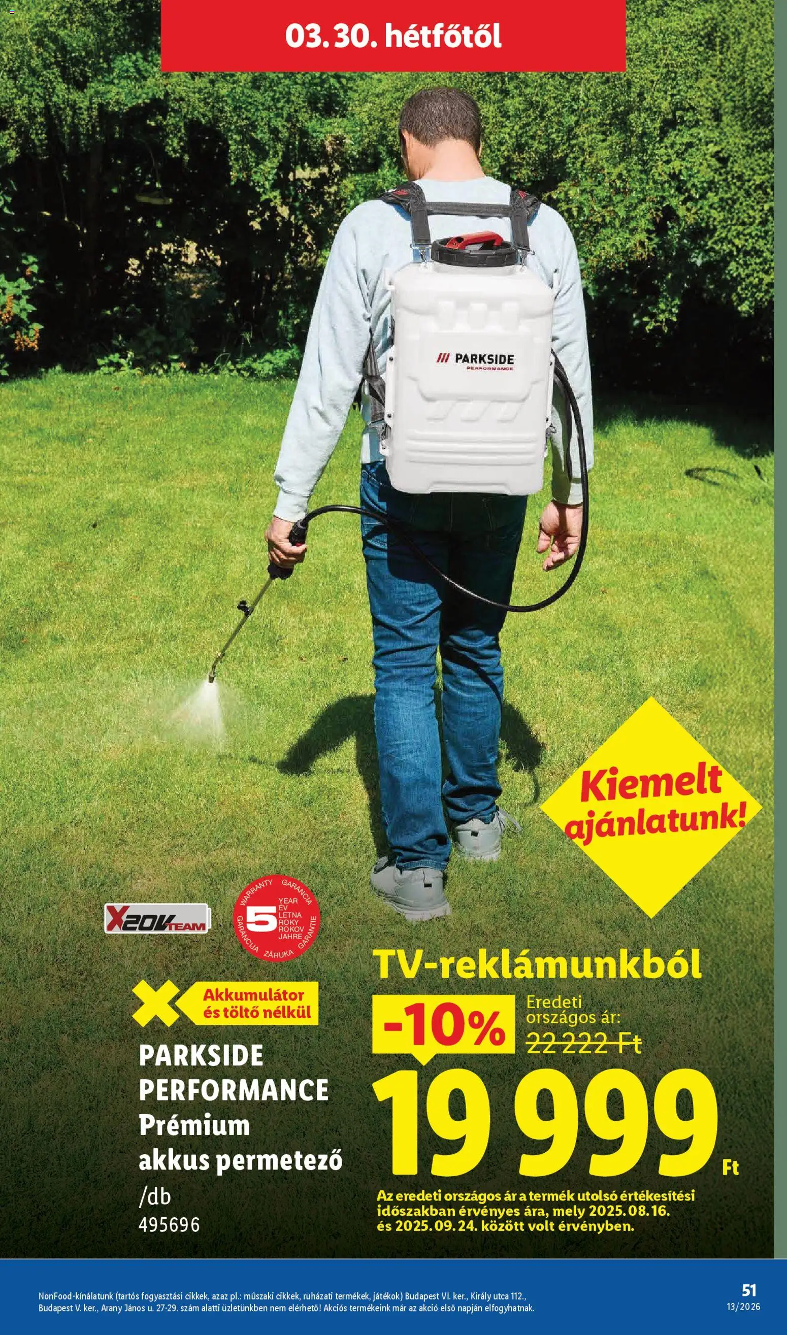 Lidl akciós ujság - amely érvényes a következő dátumtól: 26.03.2026 | Oldal: 51