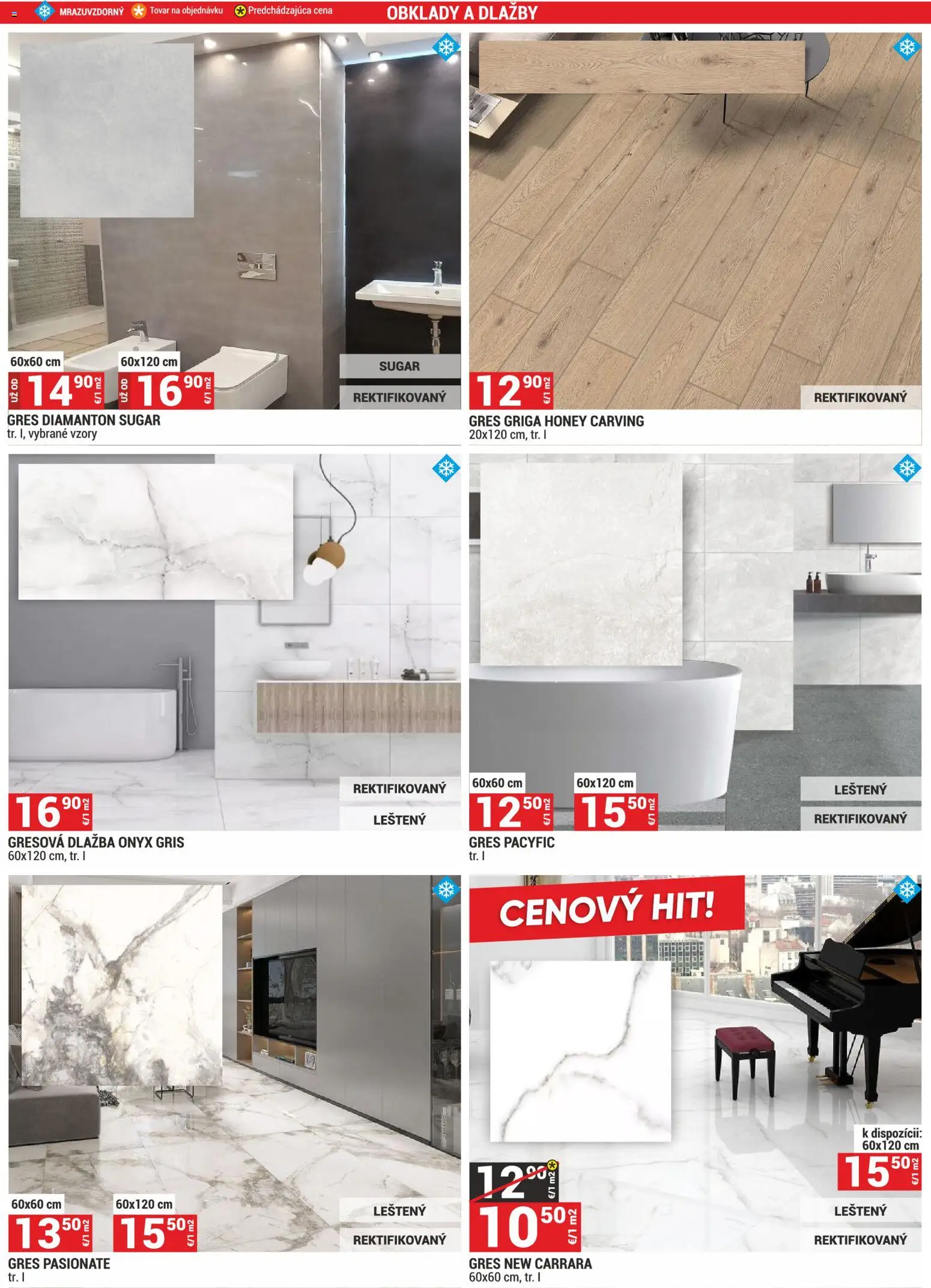 Nové Merkury Market akcie – leták je platný od 01.11.2025 | Strana: 44 | Produkty: Dlažba