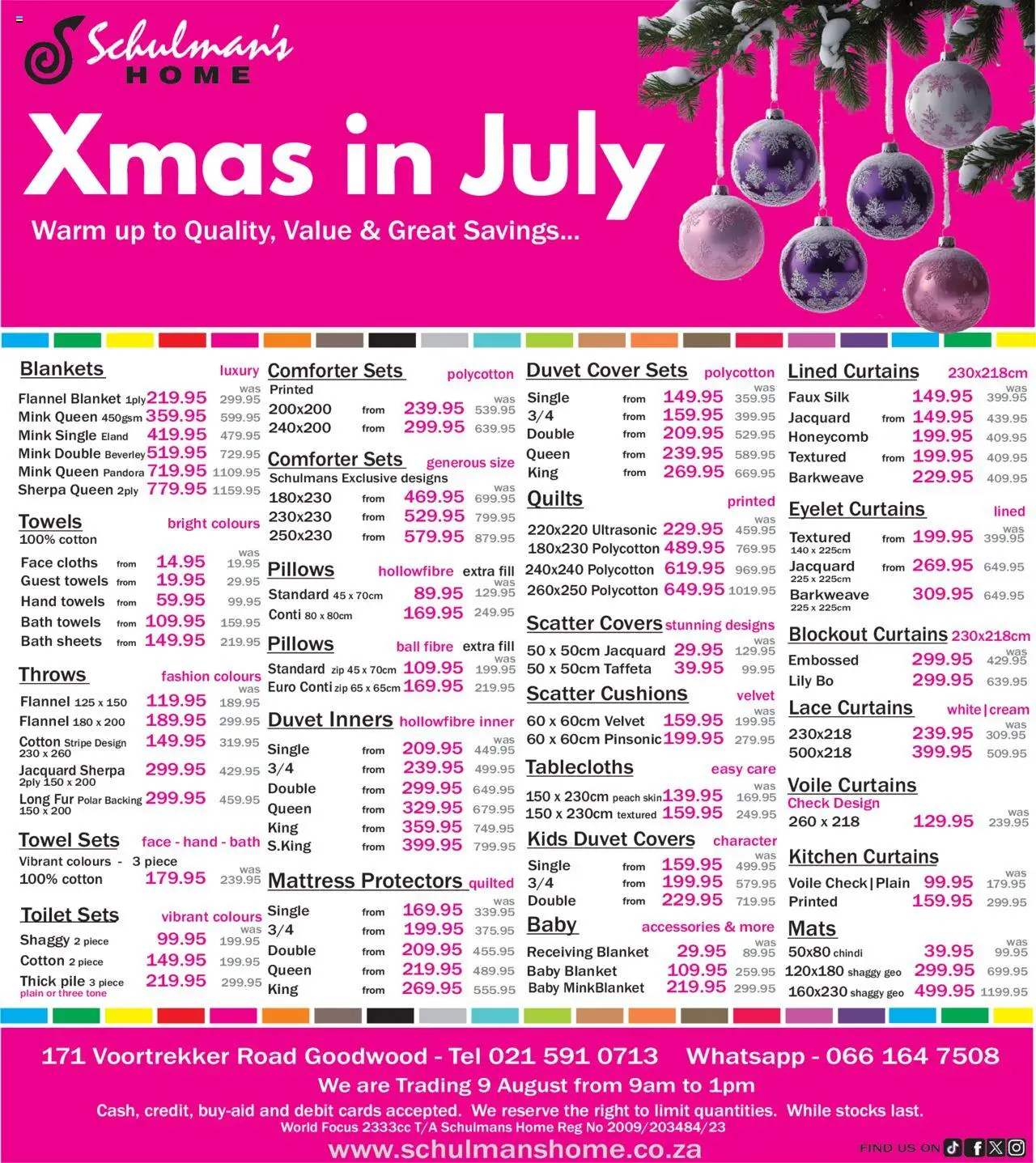 Schulman's Home Specials │ valid from 24.07.2025 | Page: 1 | Products: Blankets, Toilet, Towel, Peach