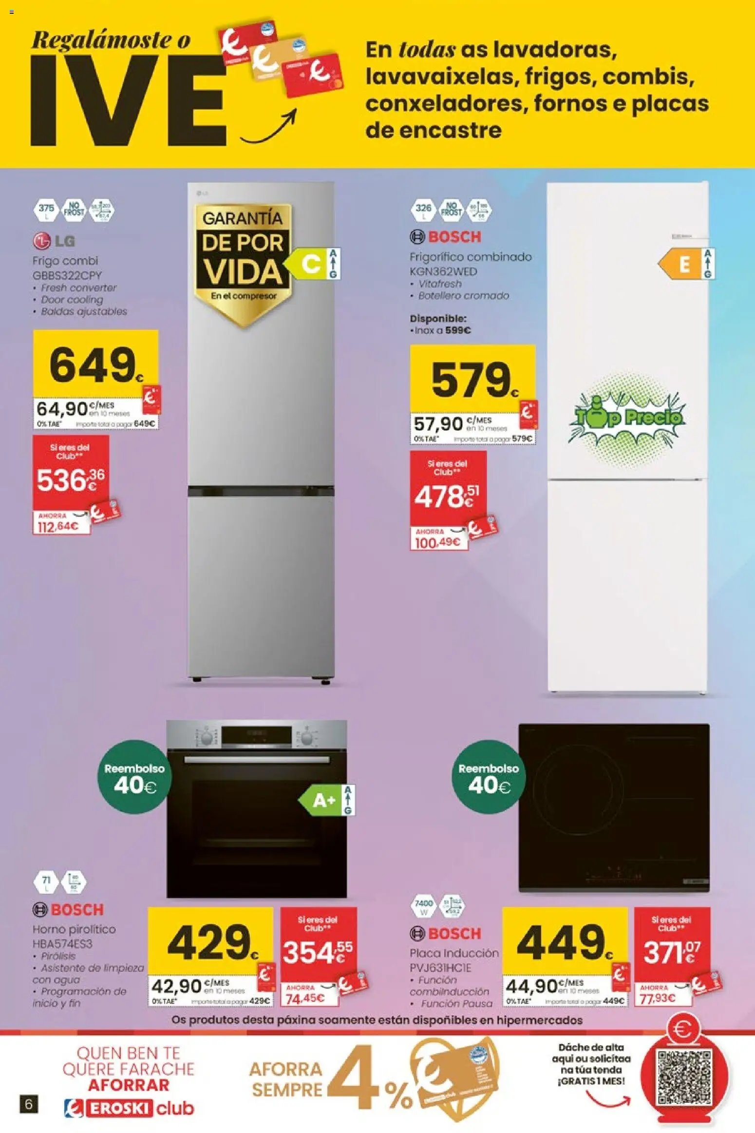 Eroski Oh Qué tecno │ válido desde el 26.02.2026 | Página: 6 | Productos: Té, Horno, Combi