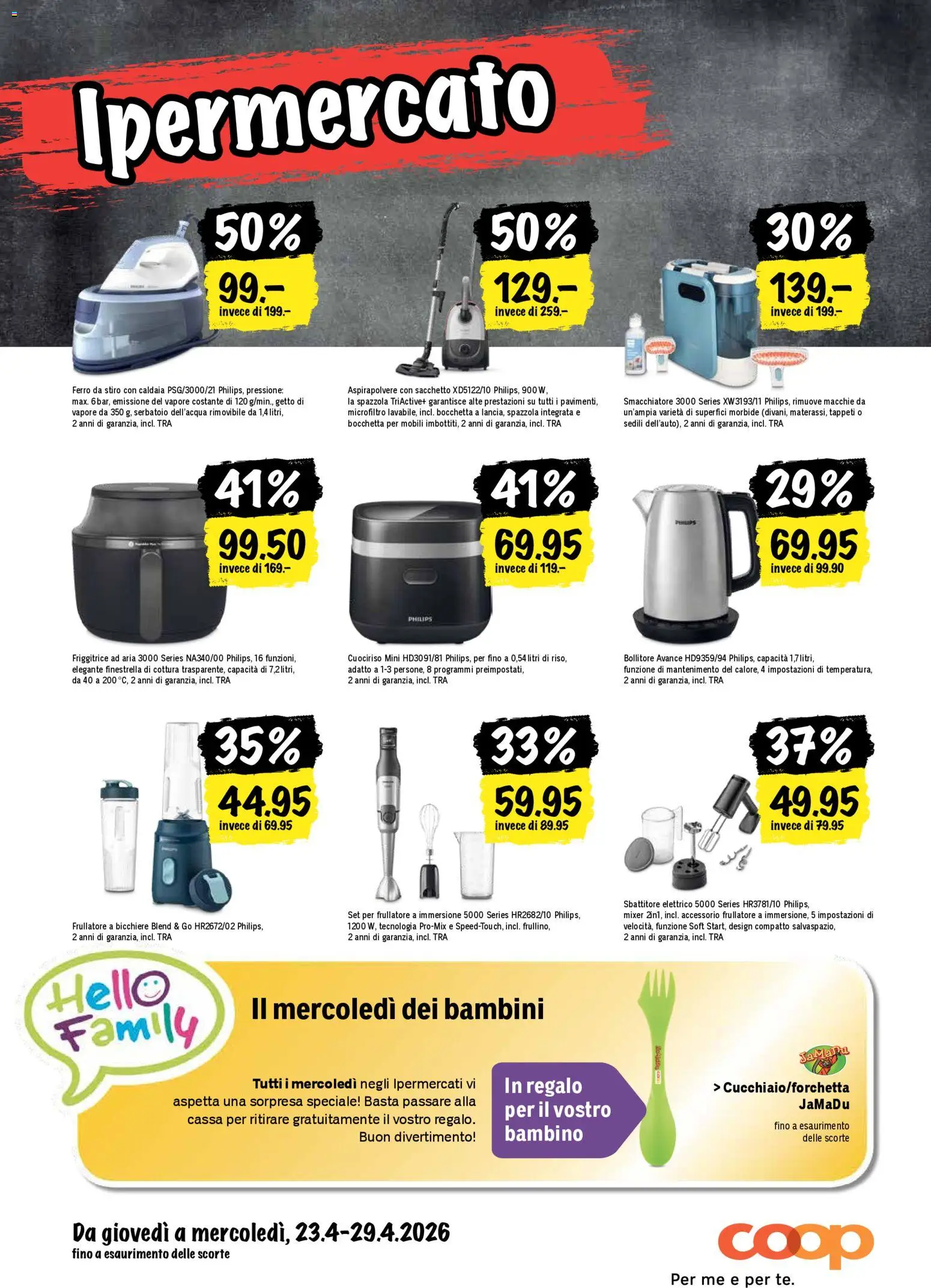 Coop aktionen IT – gültig ab 23.04.2026 | Seite: 24 | Produkte: Mixer, Philips