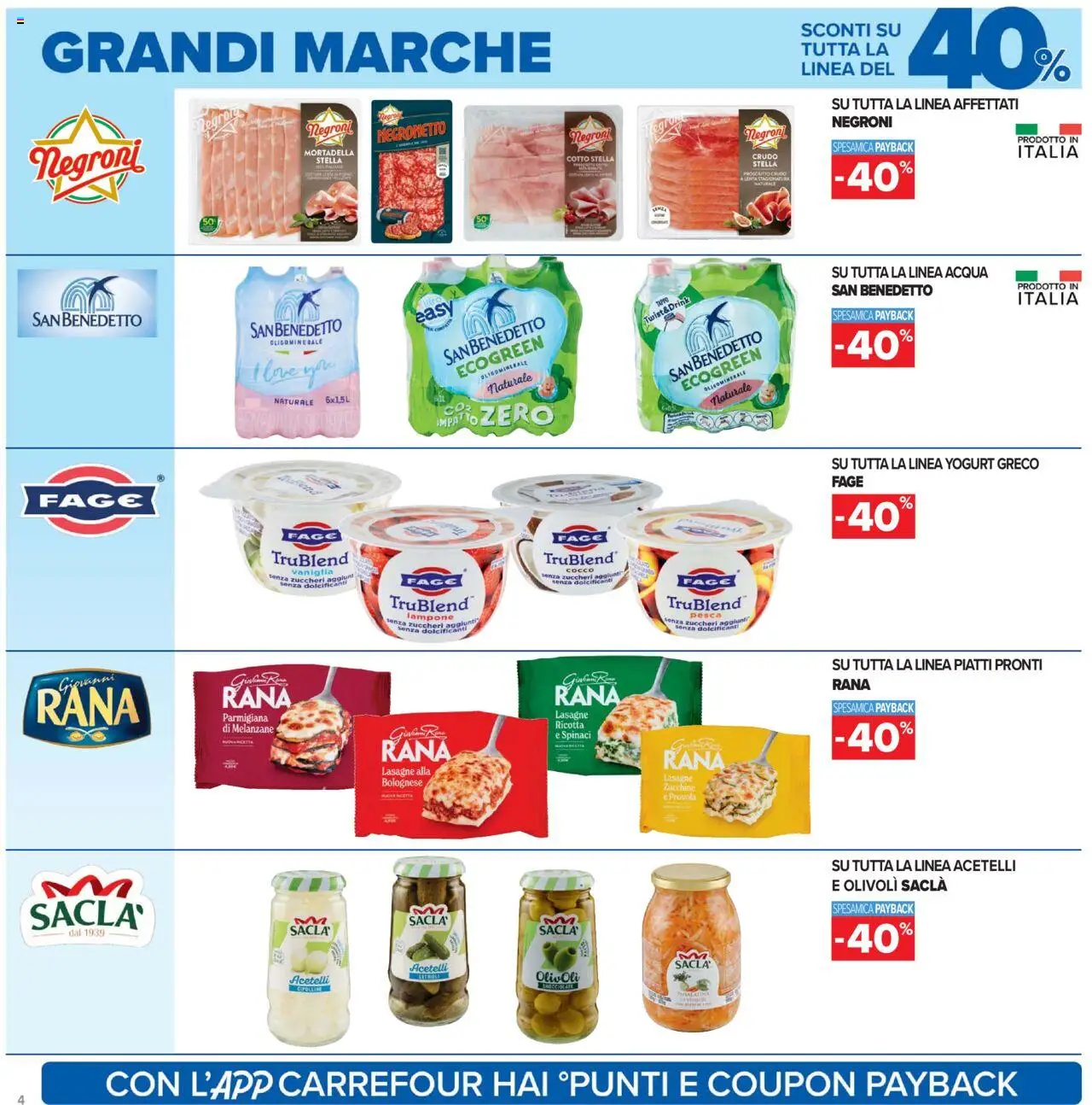 Volantino Carrefour del 10.10.2025 | Pagina: 4 | Prodotti: Spinaci, Mortadella, Melanzane, Cipolline