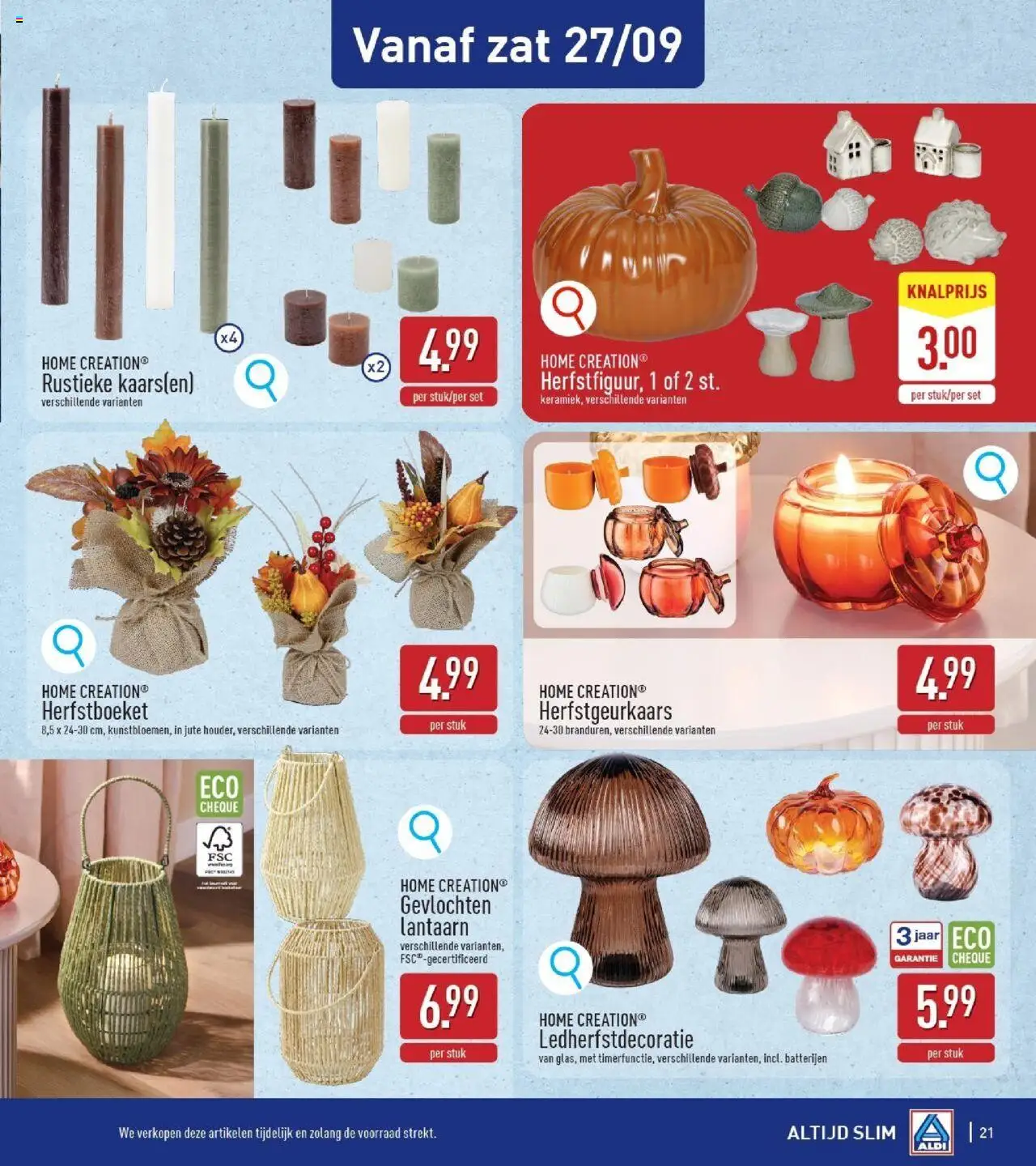 {H1} | Pagina: 21 | Producten: Lantaarn, Kaarsen, Batterijen