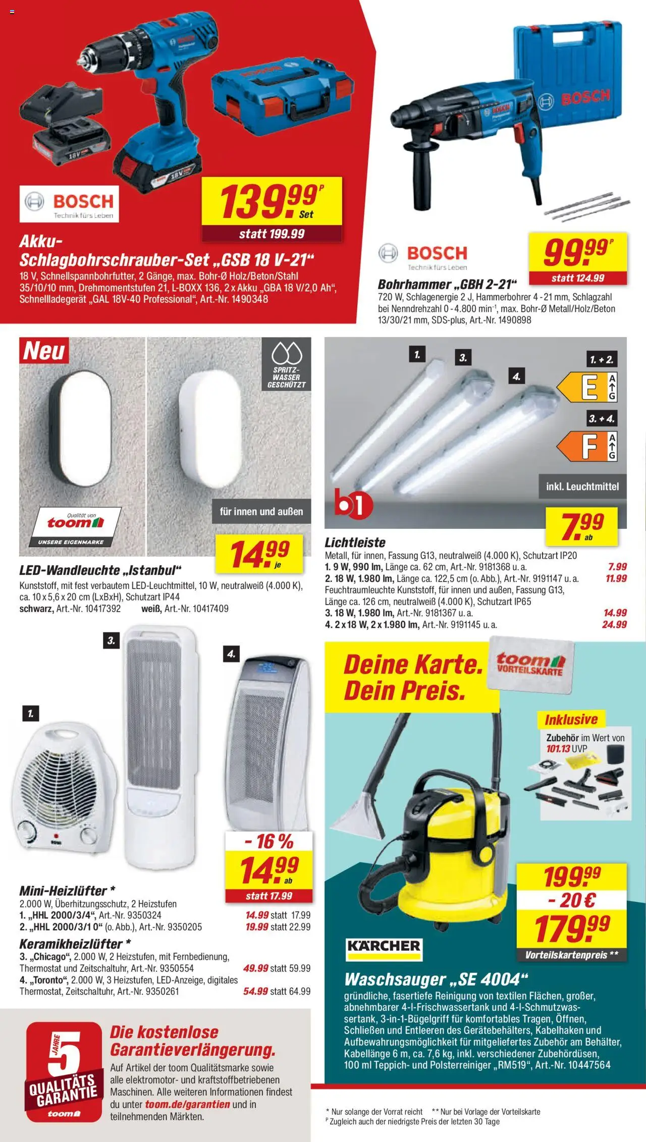 Toom Baumarkt - Prospekt – gültig ab 13.09.2025 | Seite: 6 | Produkte: Bosch, Teppich, Wasser