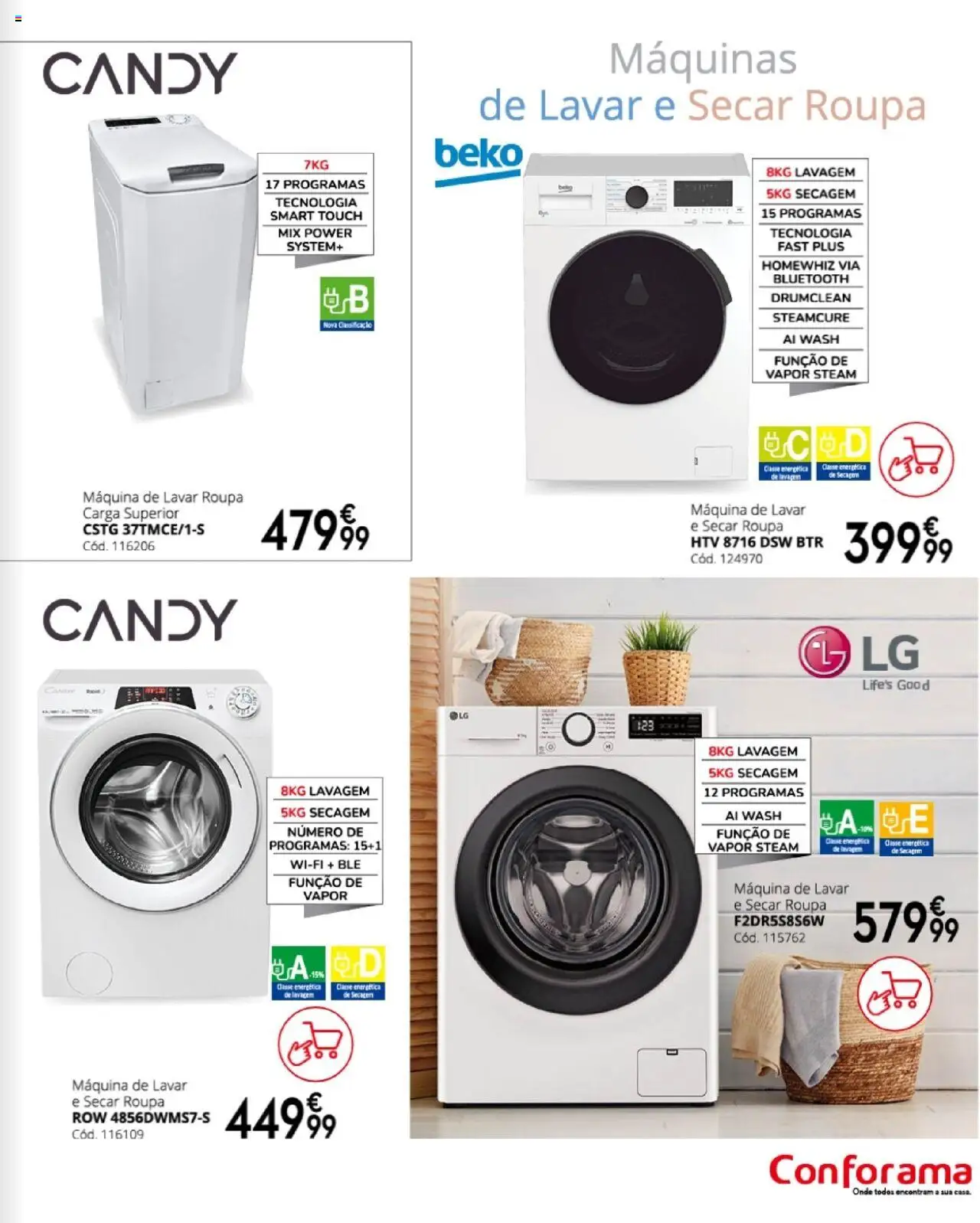 Conforama folheto │ válido de 27.03.2025 | Página: 93 | Produtos: Máquina de lavar