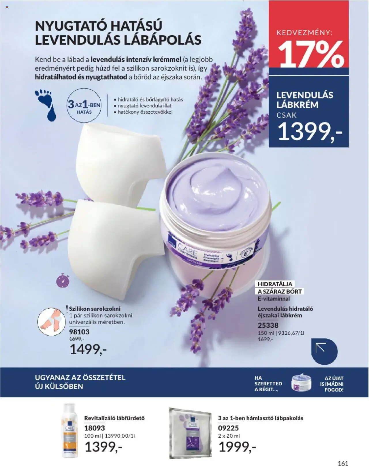 Avon akciós ujság - amely érvényes a következő dátumtól: 01.07.2025 | Oldal: 161 | Termékek: Hámlasztó, Levendula