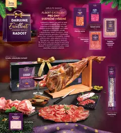 Náhled letáku Albert magazín od 01.11.2025 | Strana: 6 | Produkty: Fuet Extra, Salám, Mortadella, Paštika