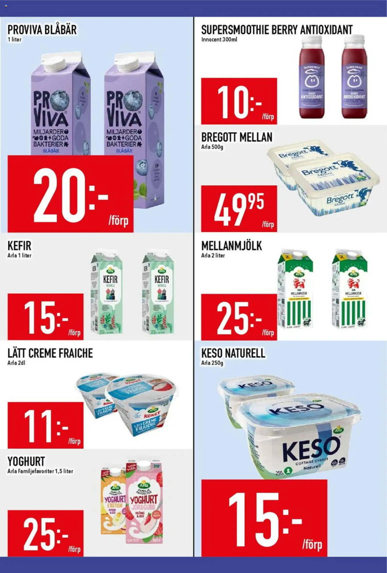 Matdax reklamblad aktuell från 02.03.2026 | Sida: 11 | Produkter: Bregott, Creme fraiche, Yoghurt, Keso