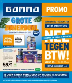GAMMA folder - Voorbeeld van een folder van GAMMA, geldig van 13.08.2025