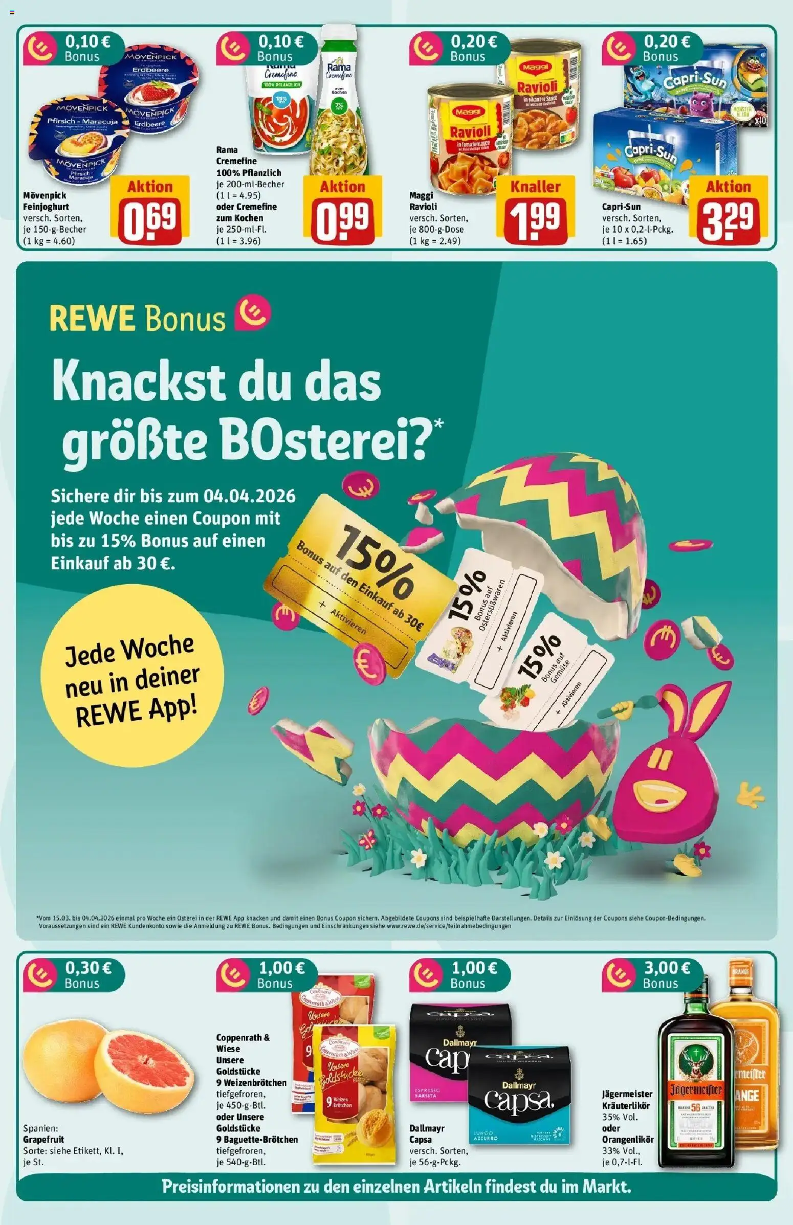 Rewe Prospekt Zell Unter Aichelberg	 – gültig ab 30.03.2026 | Seite: 2 | Produkte: Rama, Rama cremefine, Dallmayr, Dallmayr capsa