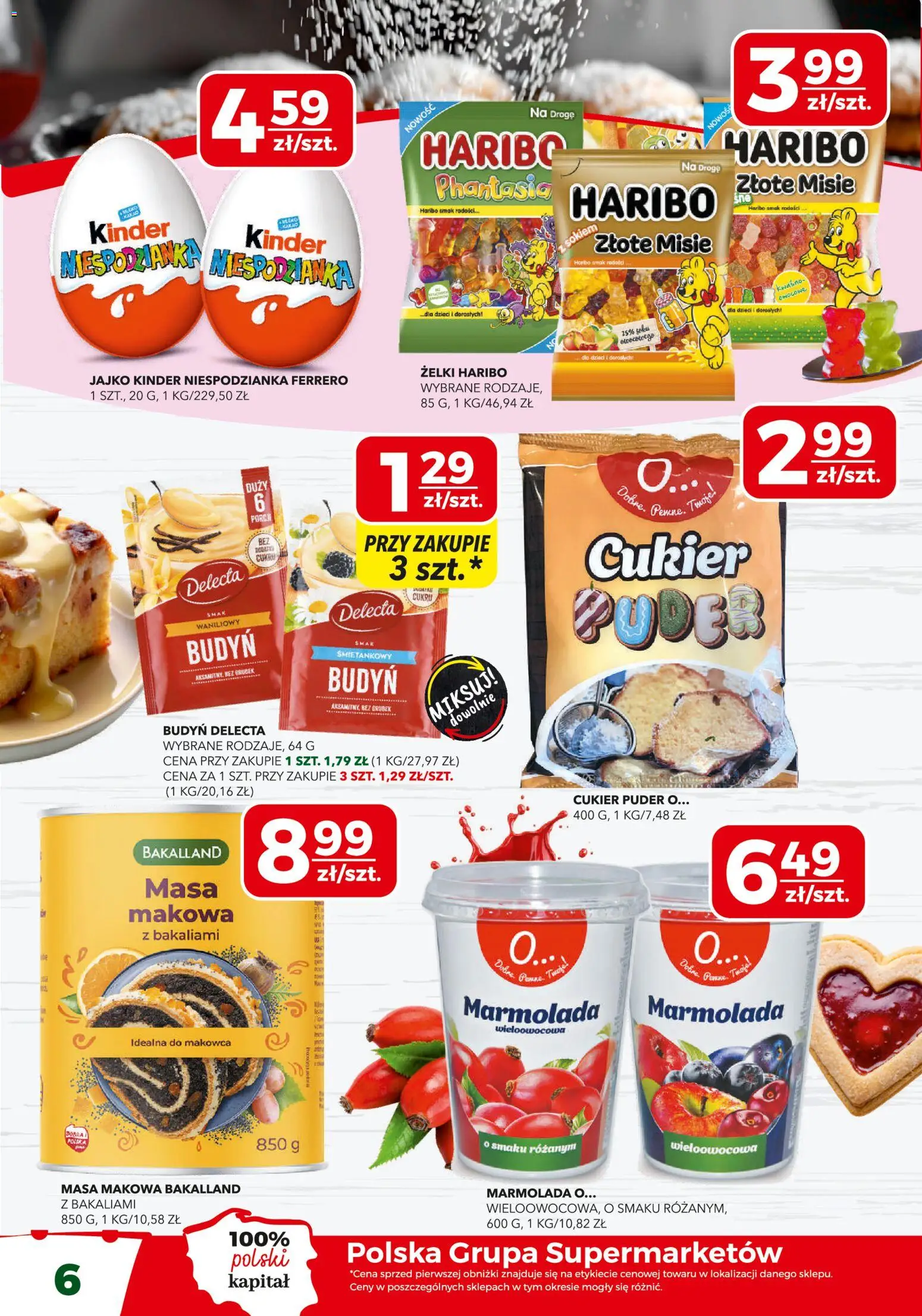 Top Market Gazetka od 20.11.2025 | Strona: 6 | Produkty: Żelki haribo, Puder, Żelki, Cukier