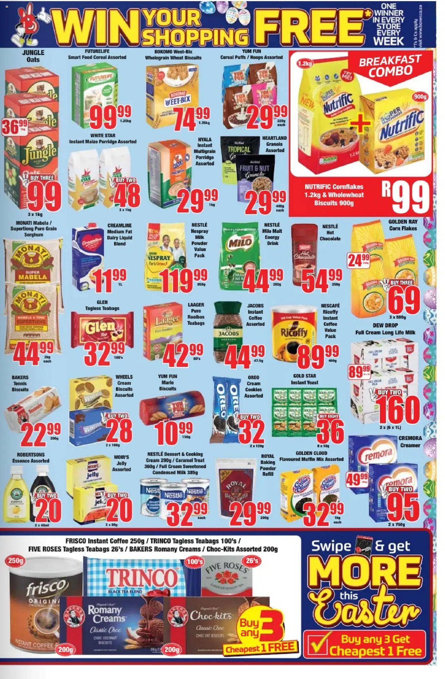 New Boxer catalogue – valid from 23.03.2026 | Page: 5 | Products: Oats, Coffee, Cookies, Flakes