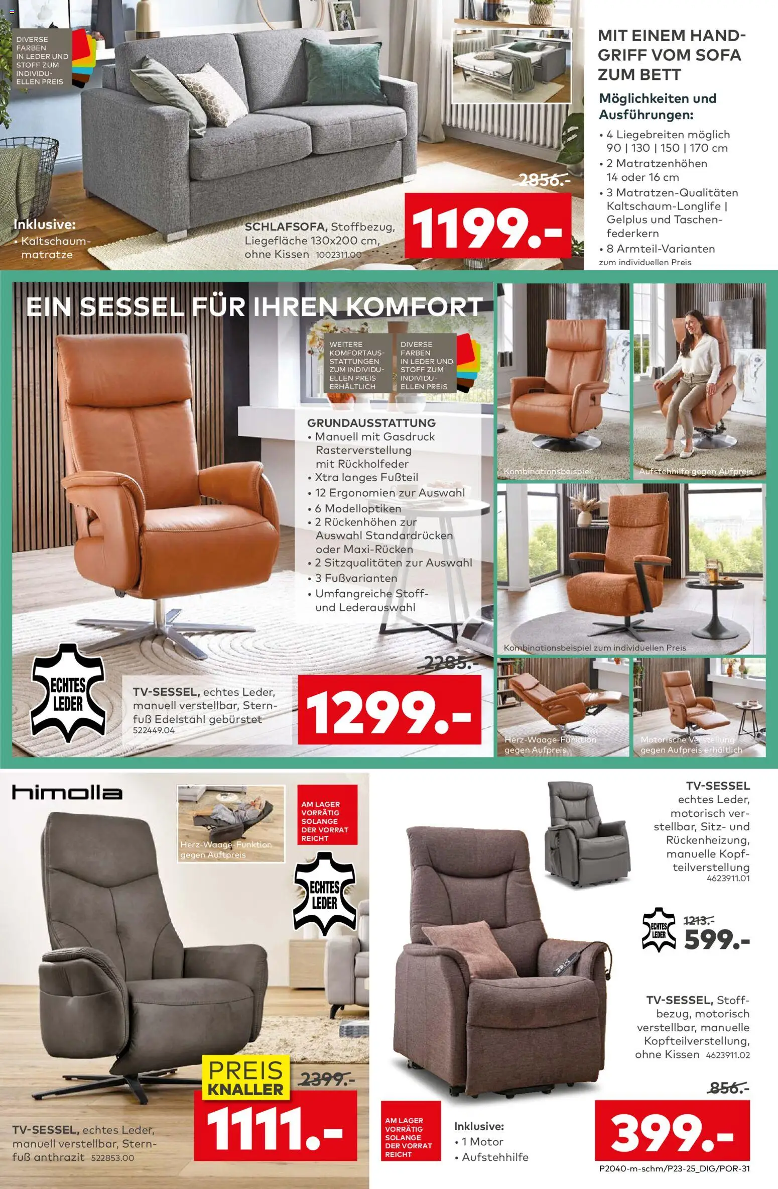 Porta! Prospekt 	 – gültig ab 01.12.2025 | Seite: 5 | Produkte: Matratze, Kissen, Sessel, Federkern Matratze