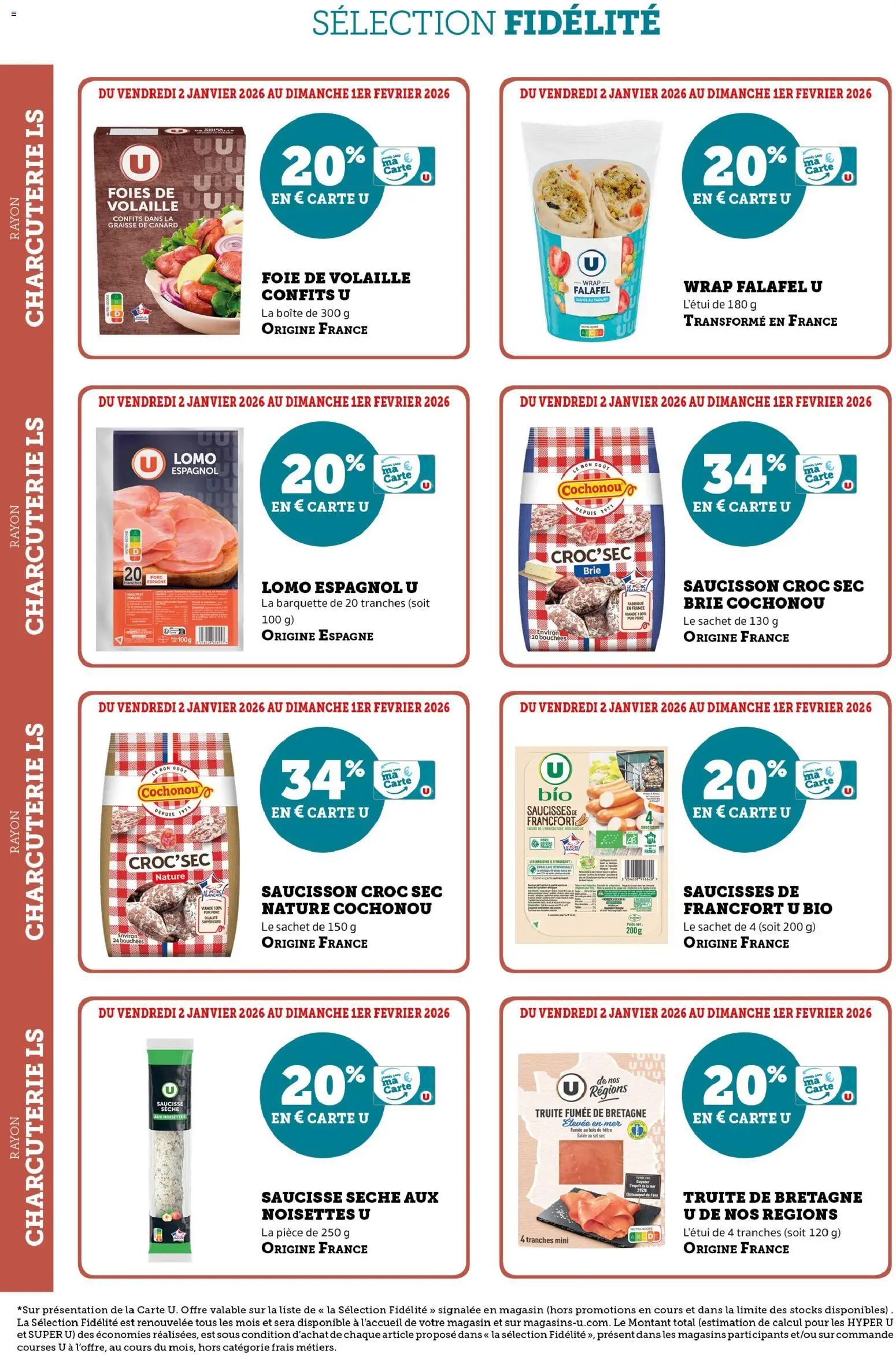 {H1} | Page: 2 | Produits: Poids, Yaourt, Saucisse, Brie