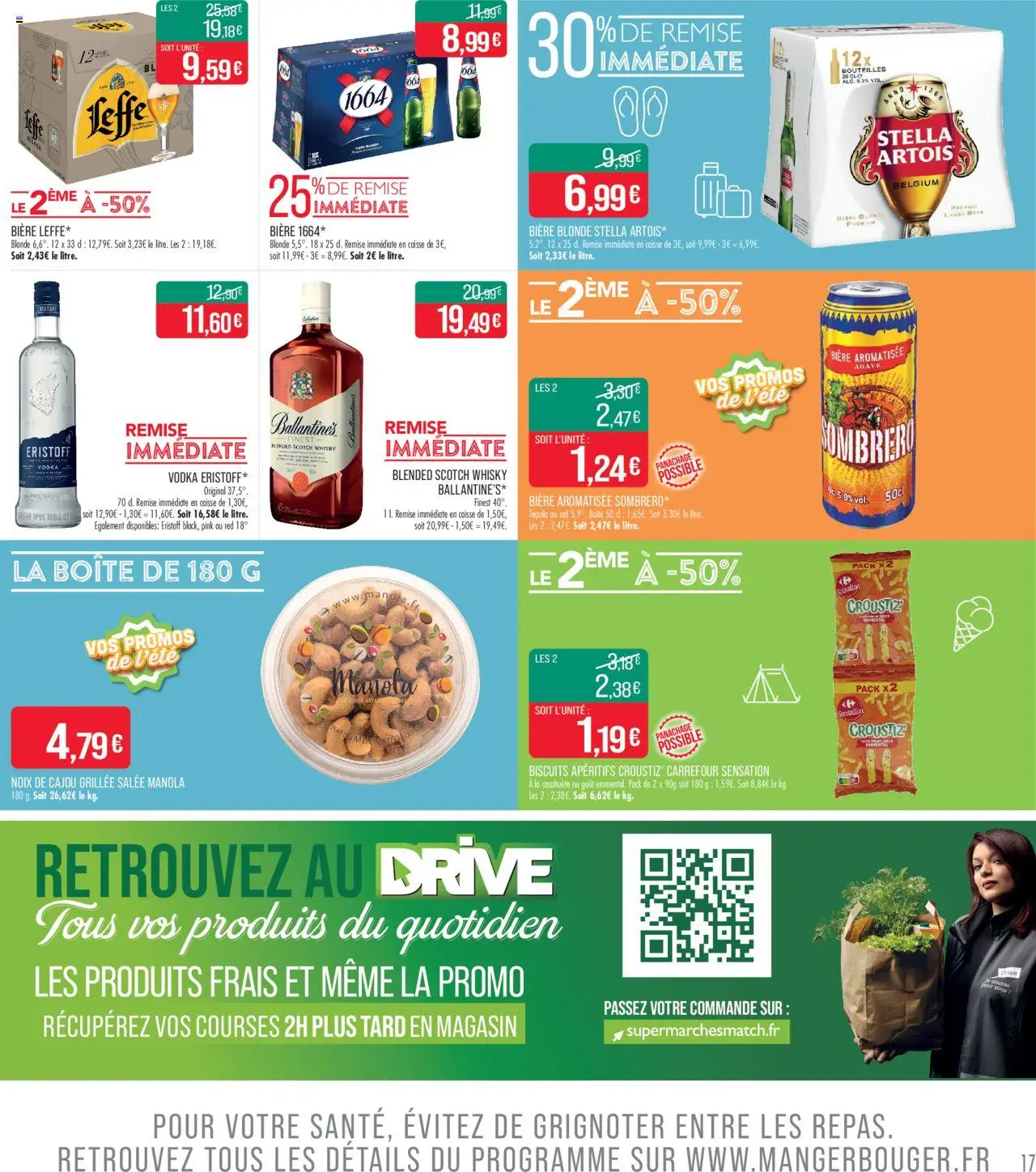  | Page: 17 | Produits: Cacahuète, Bière blonde, Bière, Noix