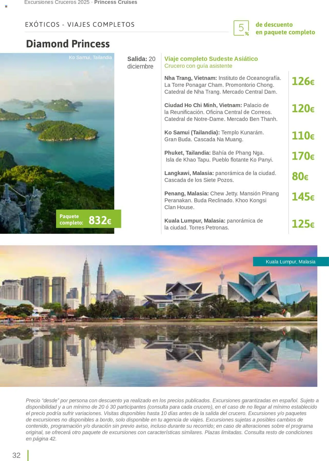Viajes El Corte Inglés Excursiones Cruceros │ válido desde el 27.03.2025 | Página: 32
