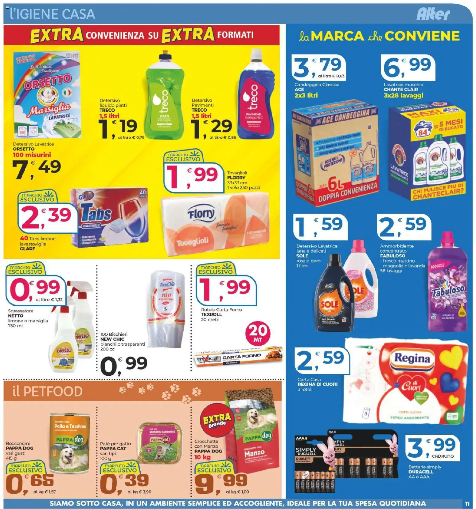 Volantino Alter Discount del 18.02.2026 | Pagina: 11 | Prodotti: Detergente, Lavastoviglie, Carta forno, Lavanda