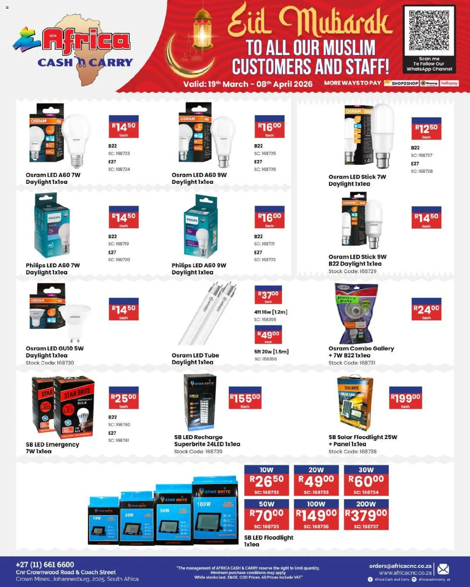 New Africa Cash & Carry catalogue – valid from 19.03.2026 | Page: 115 | Products: Stock