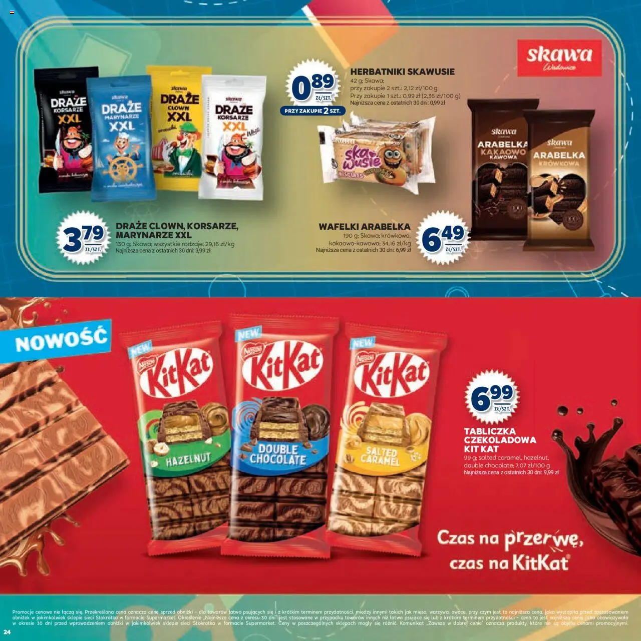 Stokrotka Gazetka - Witaj Szkoło od 13.08.2025 | Strona: 24 | Produkty: Czekoladowa, Stokrotka, Herbatniki, Wafelki
