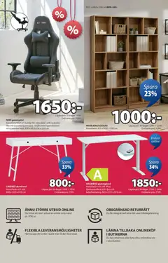 JYSK - erbjudanden - Förhandsvisning av reklamblad från butik JYSK aktuell från 24.12.2025 | Sida: 9 | Produkter: Gamingstol, Skrivbord, Bokhylla, Gamingbord