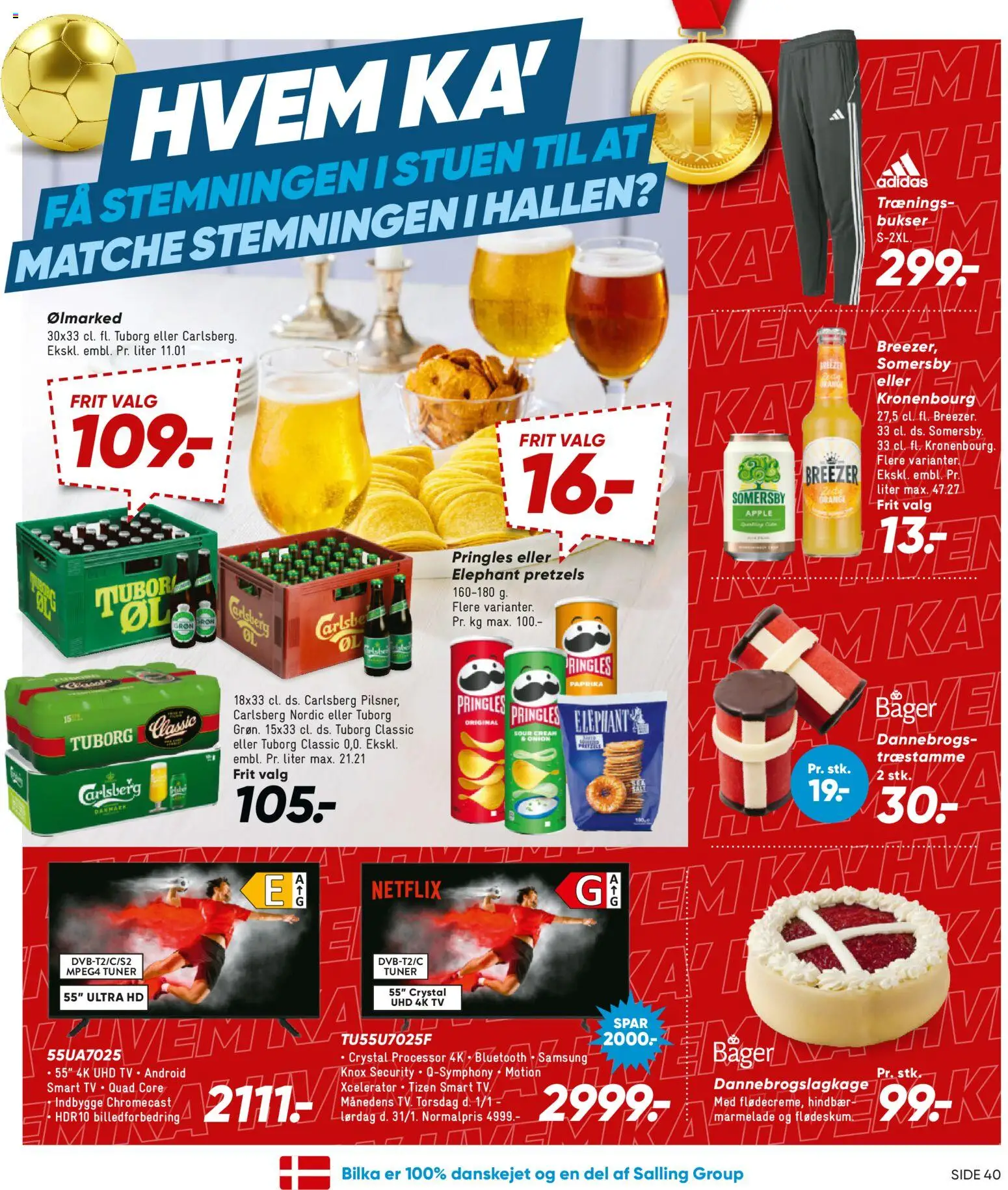 Bilka tilbudsavis – gyldig fra 23.01.2026 | Side: 9 | Produkter: Hindbær, Marmelade, TV, Paprika