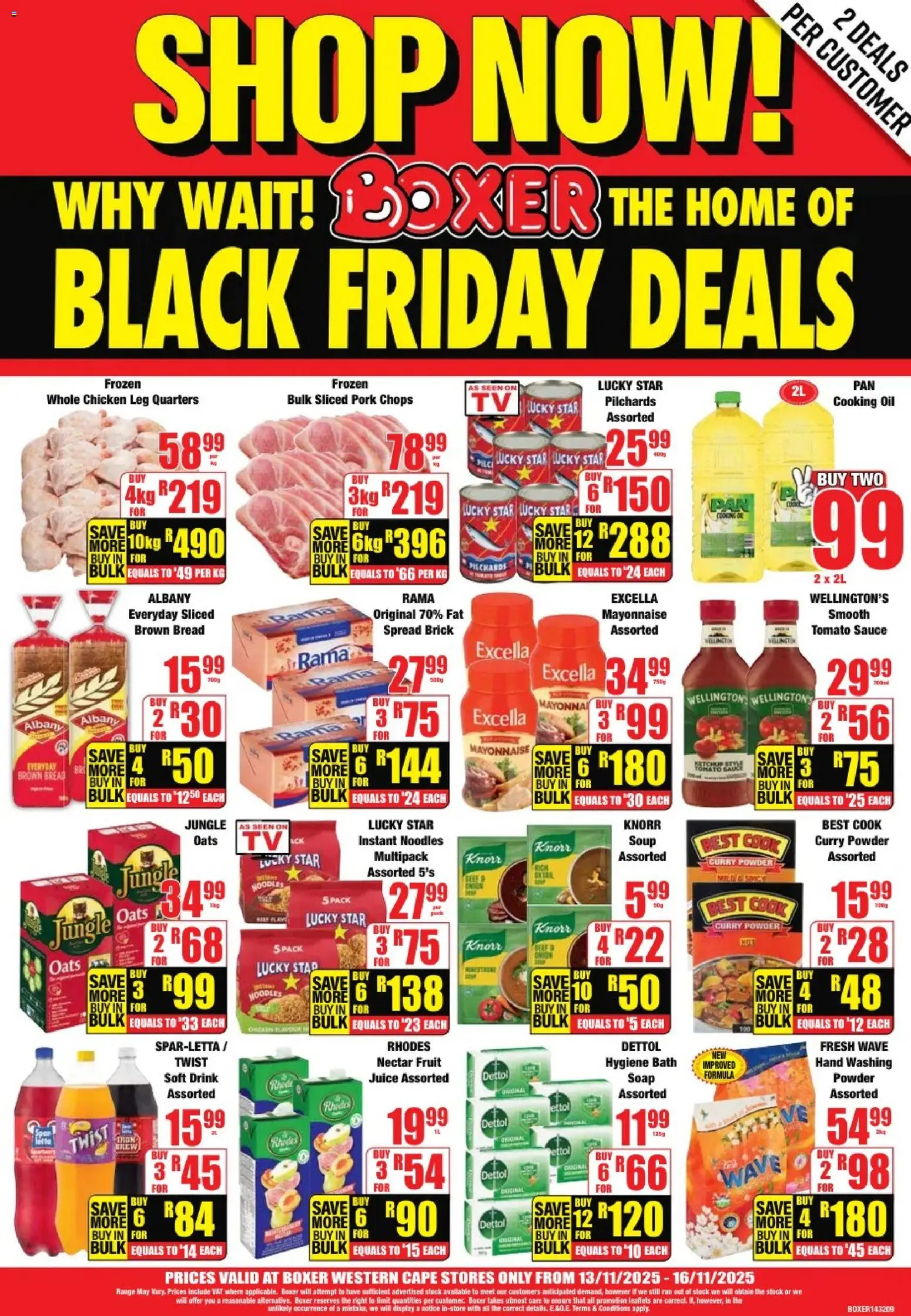 New Boxer catalogue – valid from 13.11.2025 | Page: 4 | Products: Oil, Chicken, Soap, Fruit