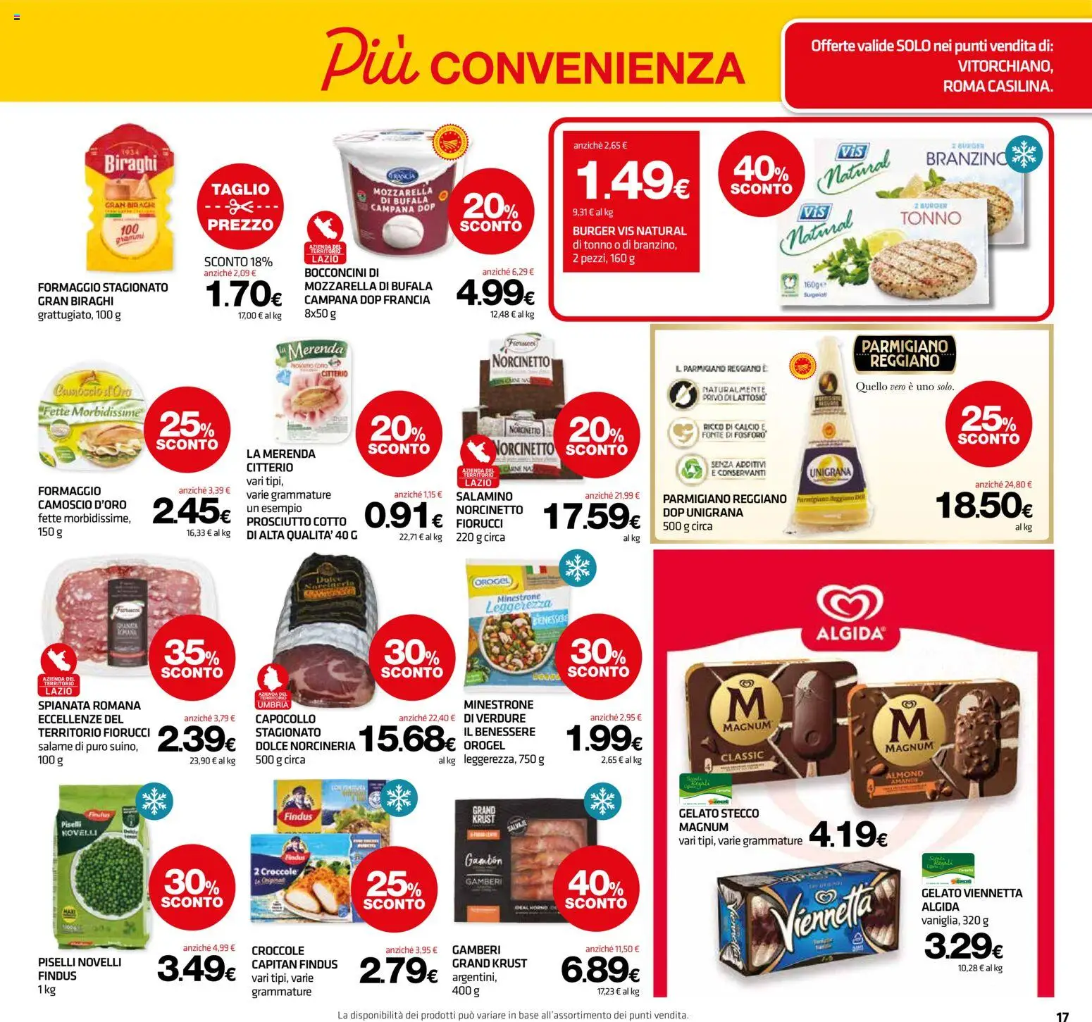 Volantino Superconti del 23.04.2026 | Pagina: 18 | Prodotti: Gelato, Verdure, Tonno, Parmigiano