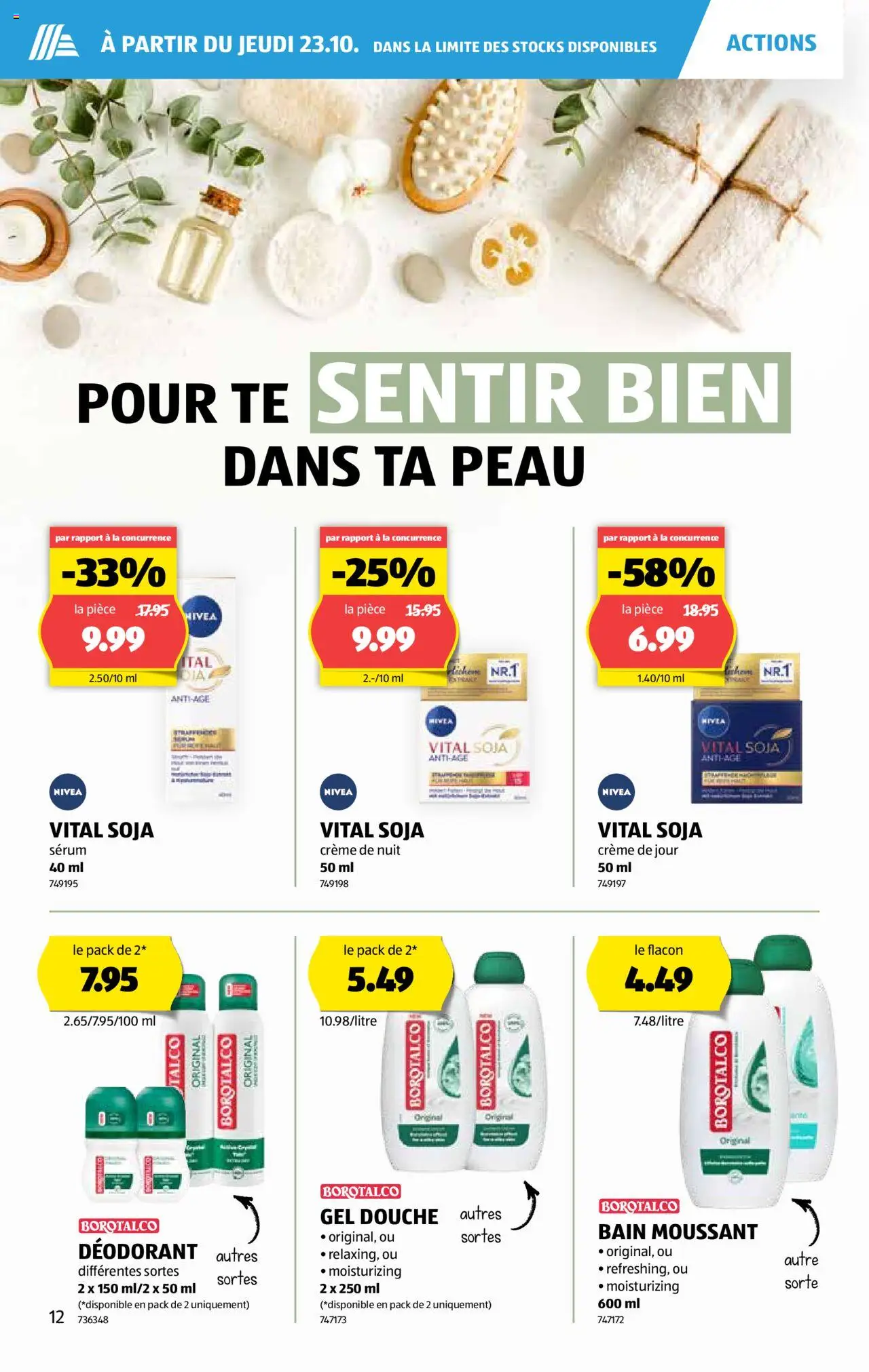 Aldi Aktionen FR – gültig ab 23.10.2025 | Seite: 13 | Produkte: Serum, Deodorant, Creme