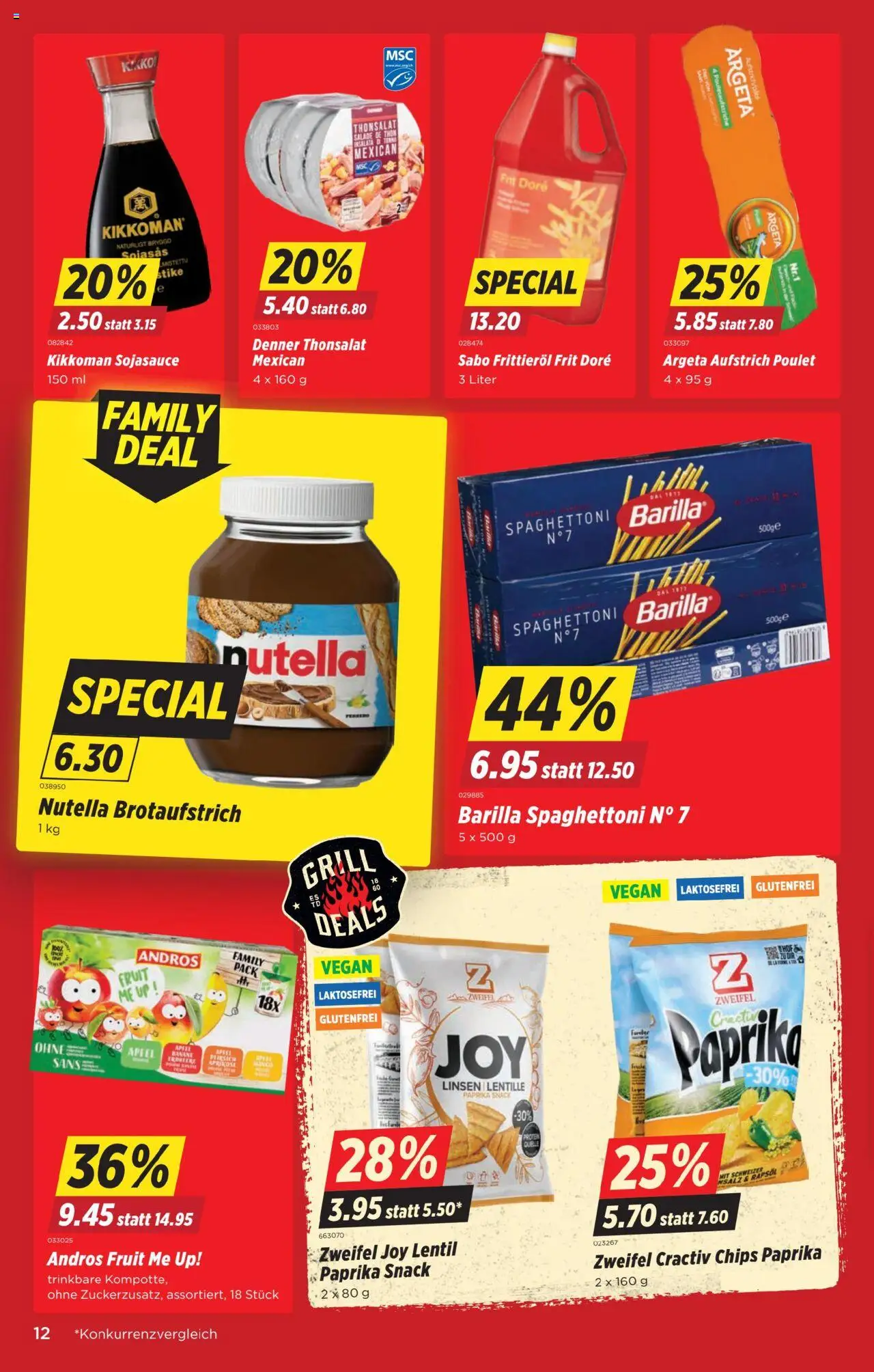 Denner Aktionen ab 19.08.2025 | Seite: 12 | Produkte: Spabad, Äpfel, Pasta, Grill