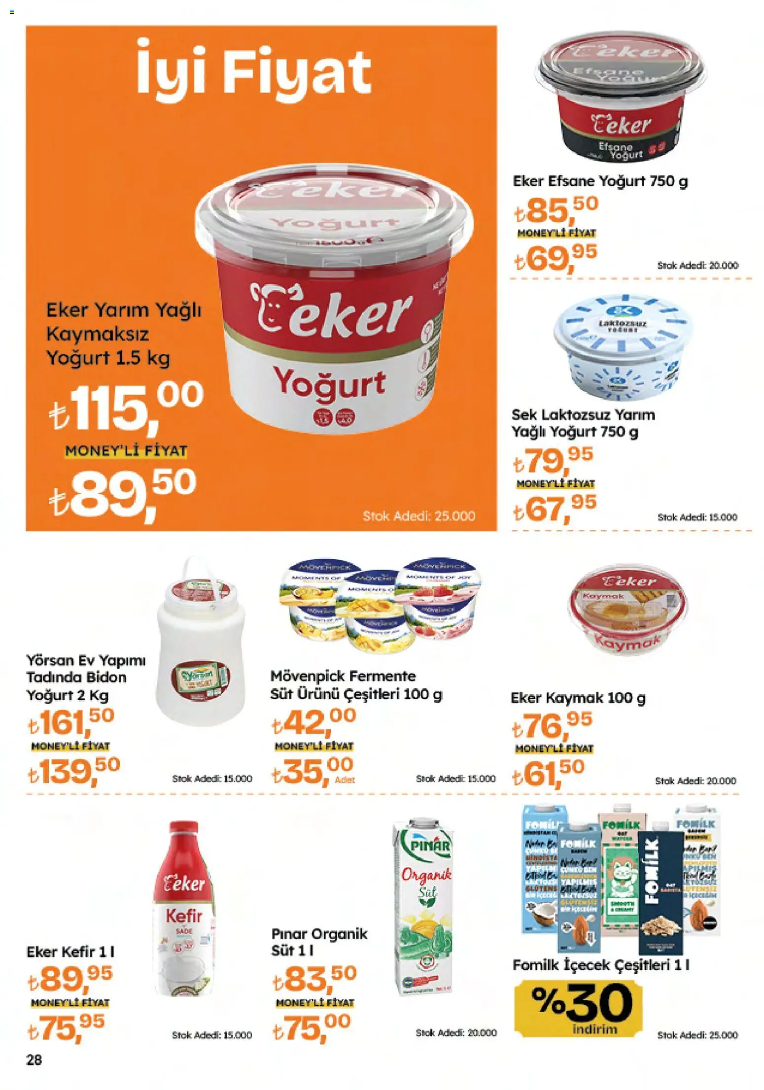 Migros Katalog - 5M Migroskop Dijital - 26.03.2026 tarihinden itibaren geçerlidir | Sayfa: 28 | Ürünler: Kefir, Süt, Yoğurt