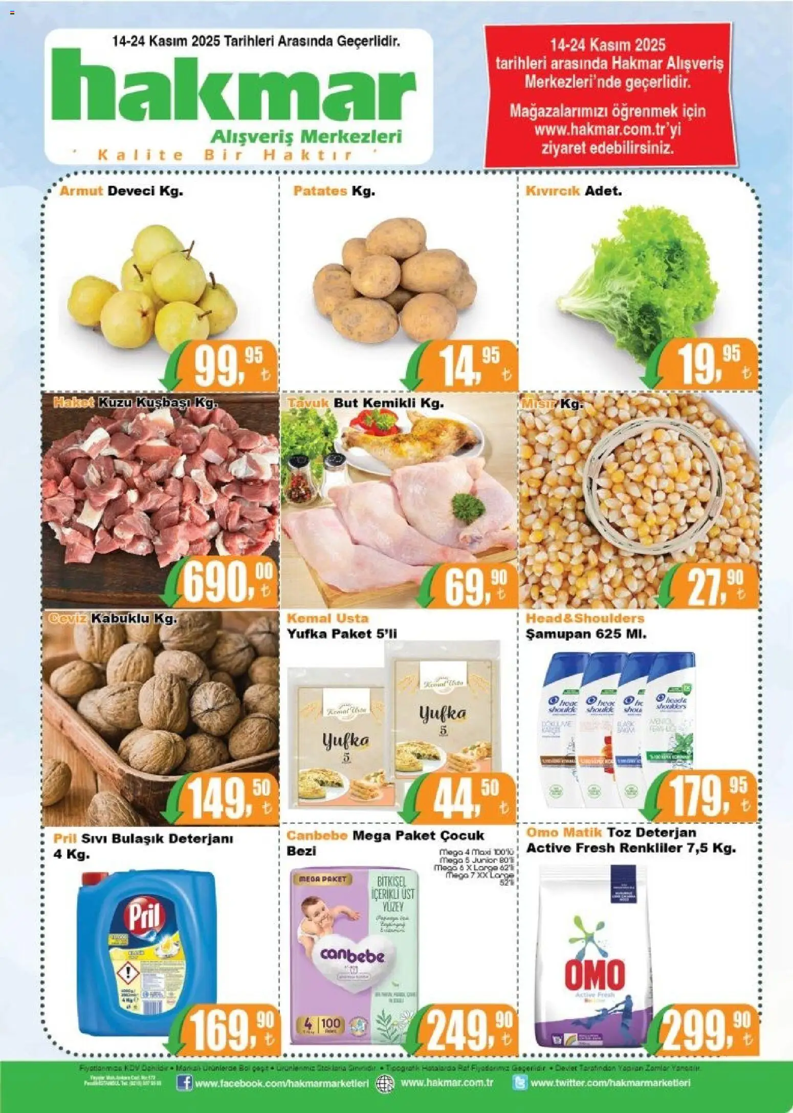 Hakmar Katalog - 14.11.2025 tarihinden itibaren geçerlidir | Sayfa: 8 | Ürünler: Deterjan, Bulaşık deterjanı, Ceviz, Mısır