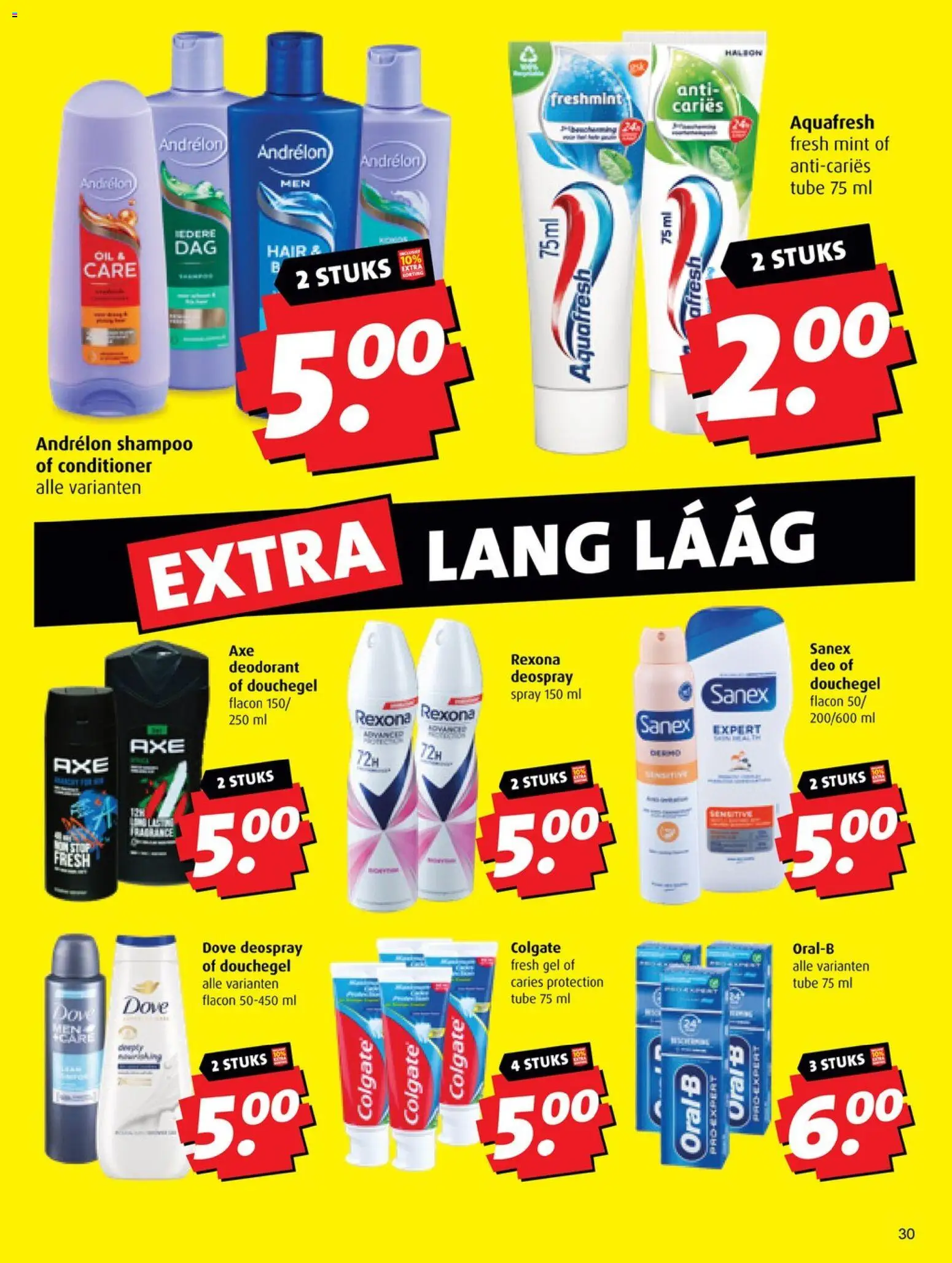{H1} | Pagina: 30 | Producten: Deodorant, Shampoo, Conditioner, Douchegel