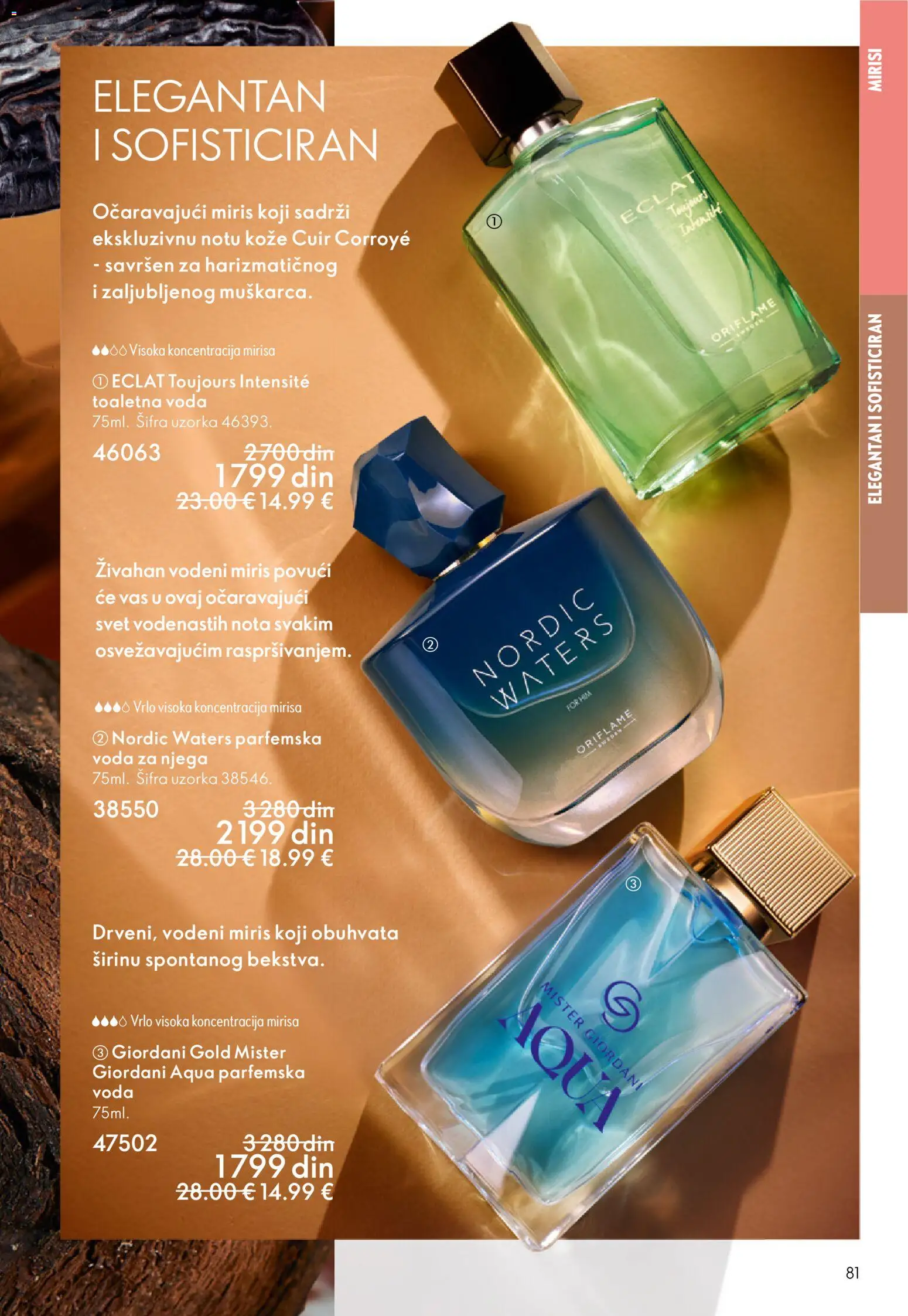 Oriflame katalog - važi od 31.12.2025 | Strana: 81 | Proizvode: Miris, Toaletna voda, Voda