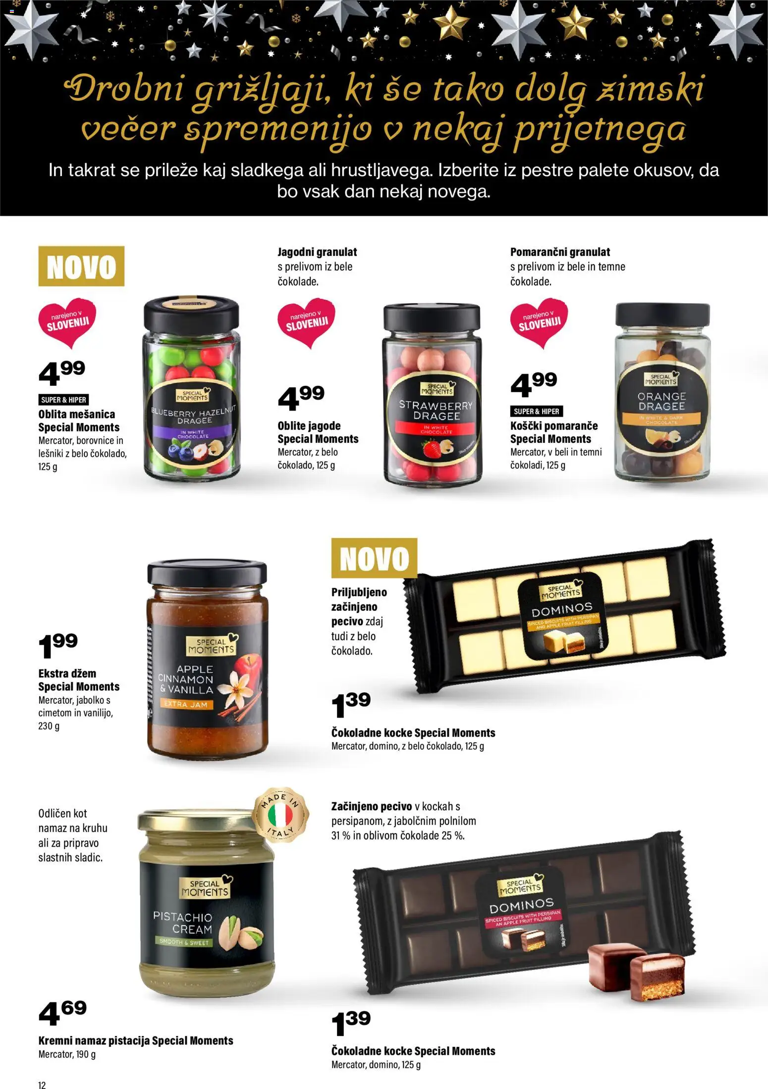 Novi Mercator katalog ponudbe – veljaven od 13.11.2025 | Stran: 12 | Izdelki: Namaz, Džem, Borovnice, Jagode